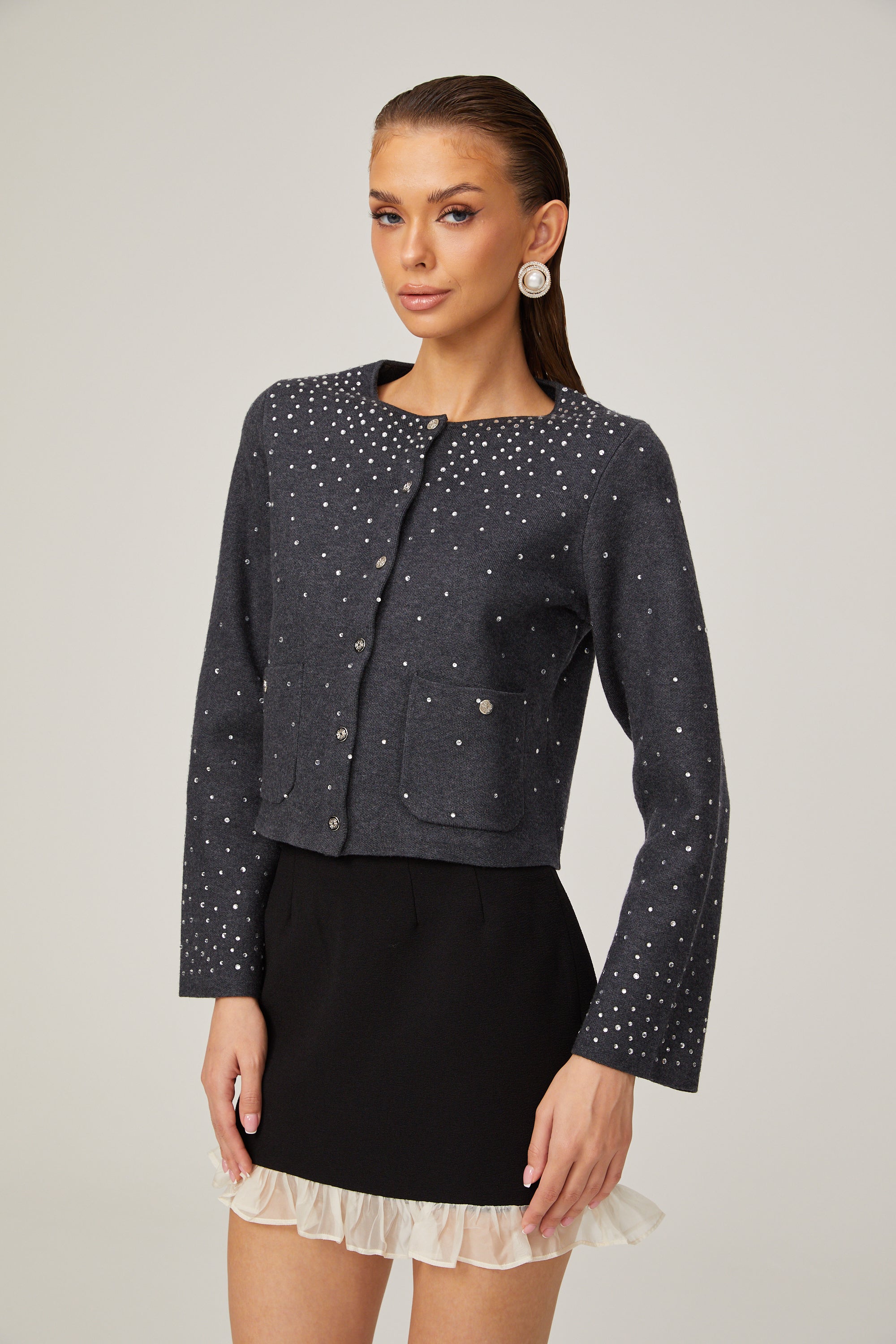 Bérénice rhinestone-embellished cardigan