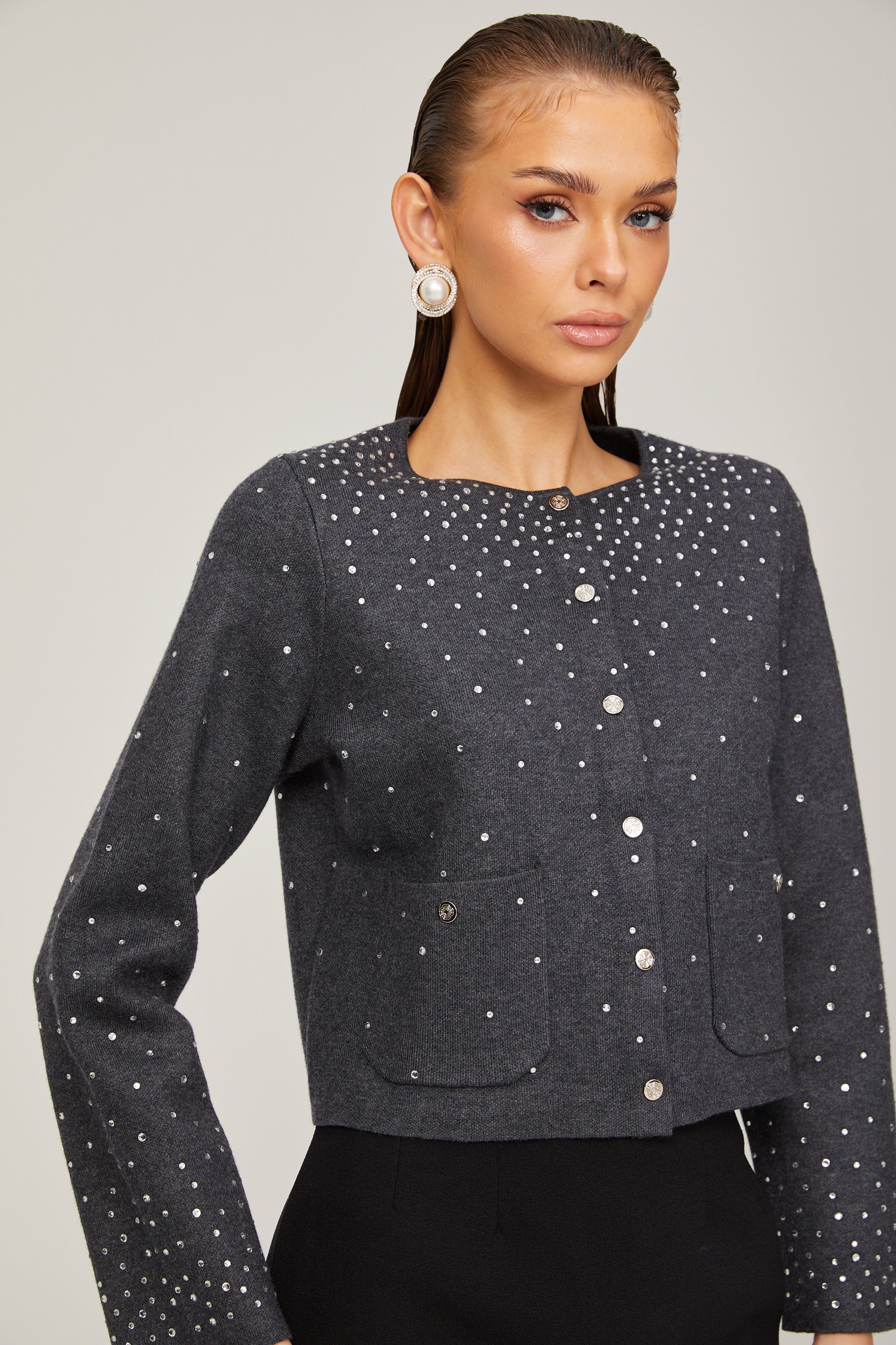 Bérénice rhinestone-embellished cardigan