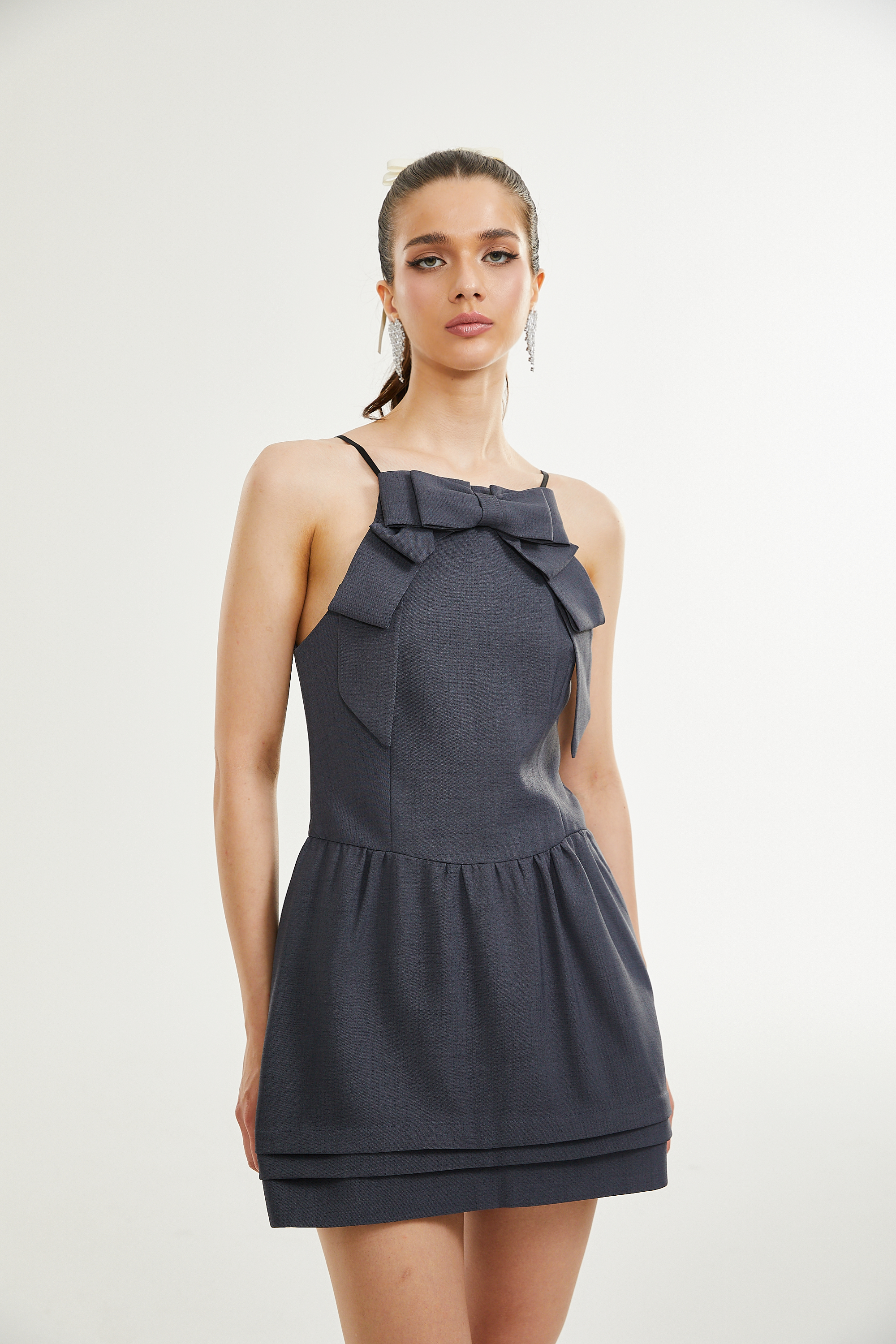 Sebille chambray mini dress