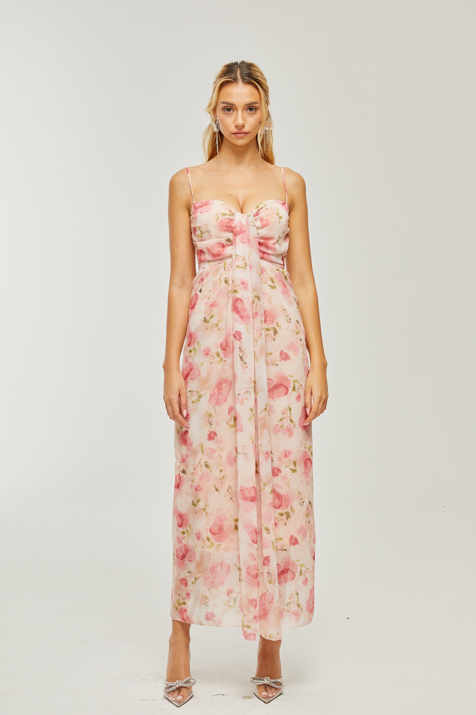 Sylvie floral-print midi dress