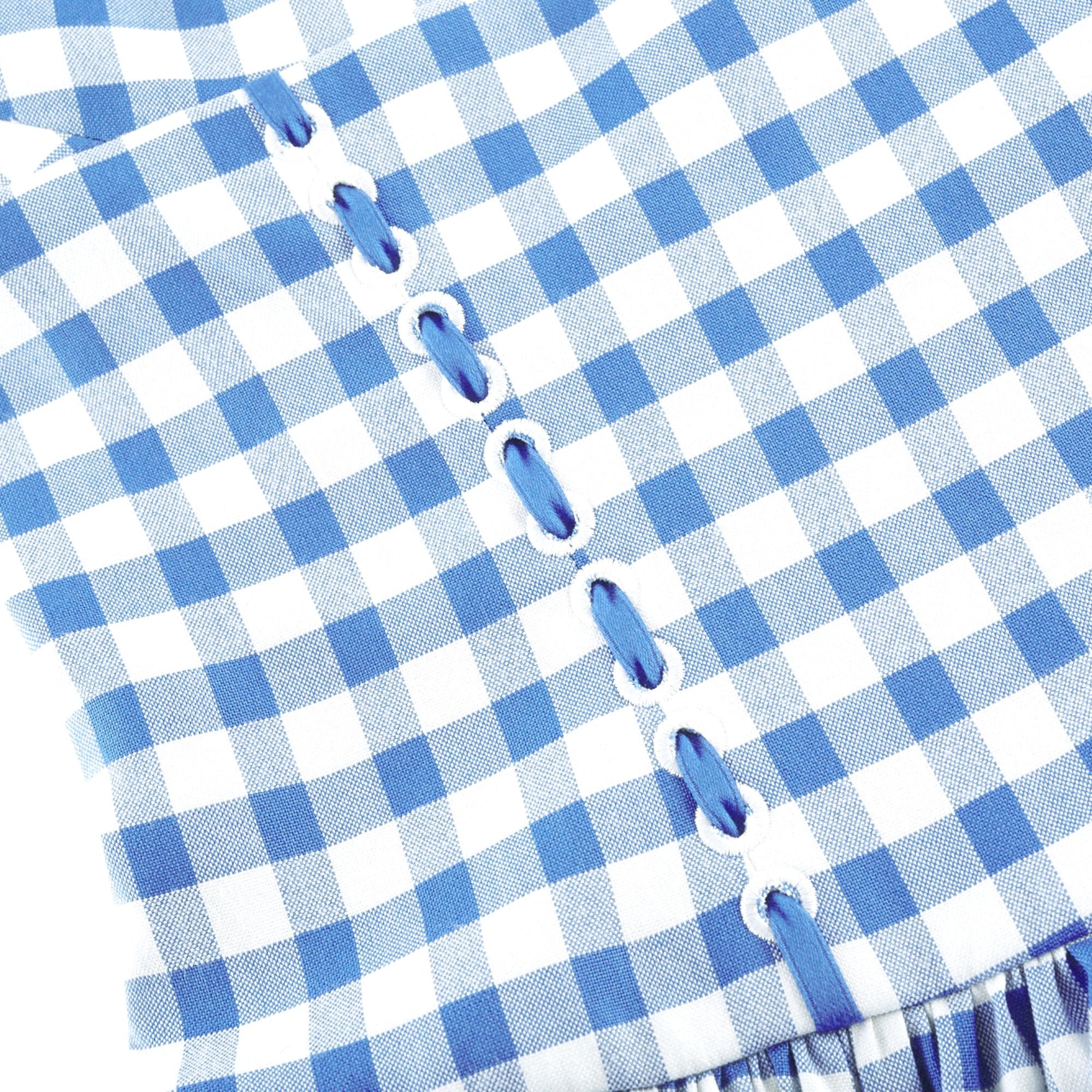 Diane Midikleid aus Gingham-Gewebe