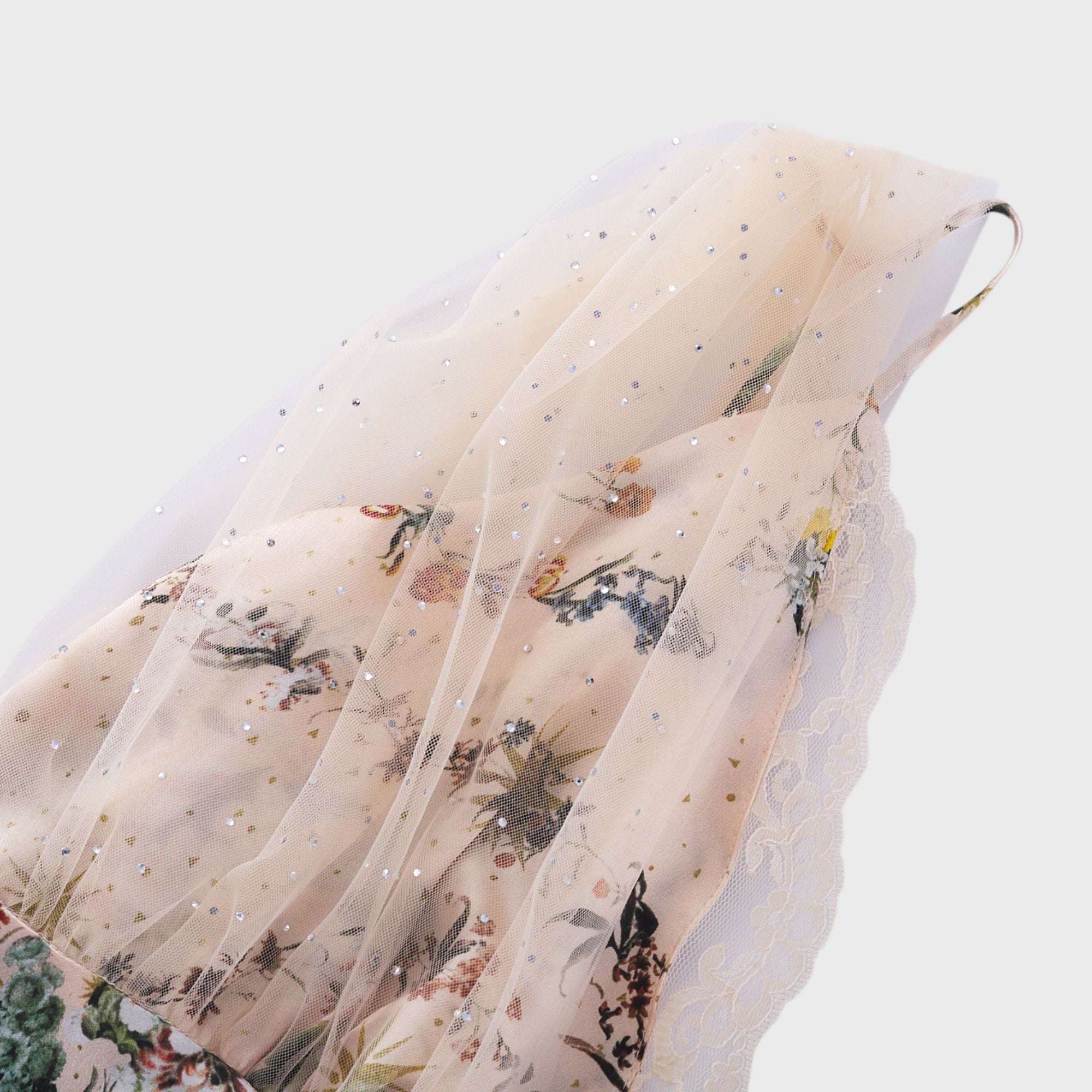 Solada embellished floral-print maxi dress
