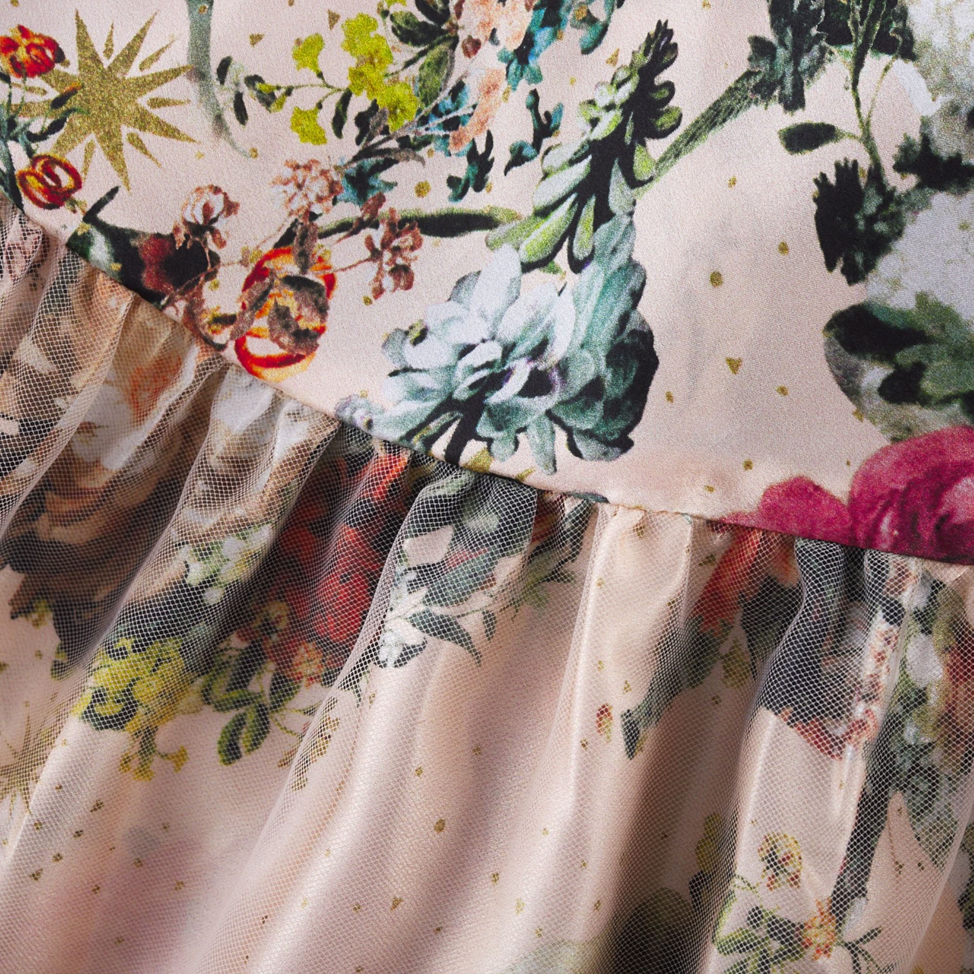 Solada embellished floral-print maxi dress