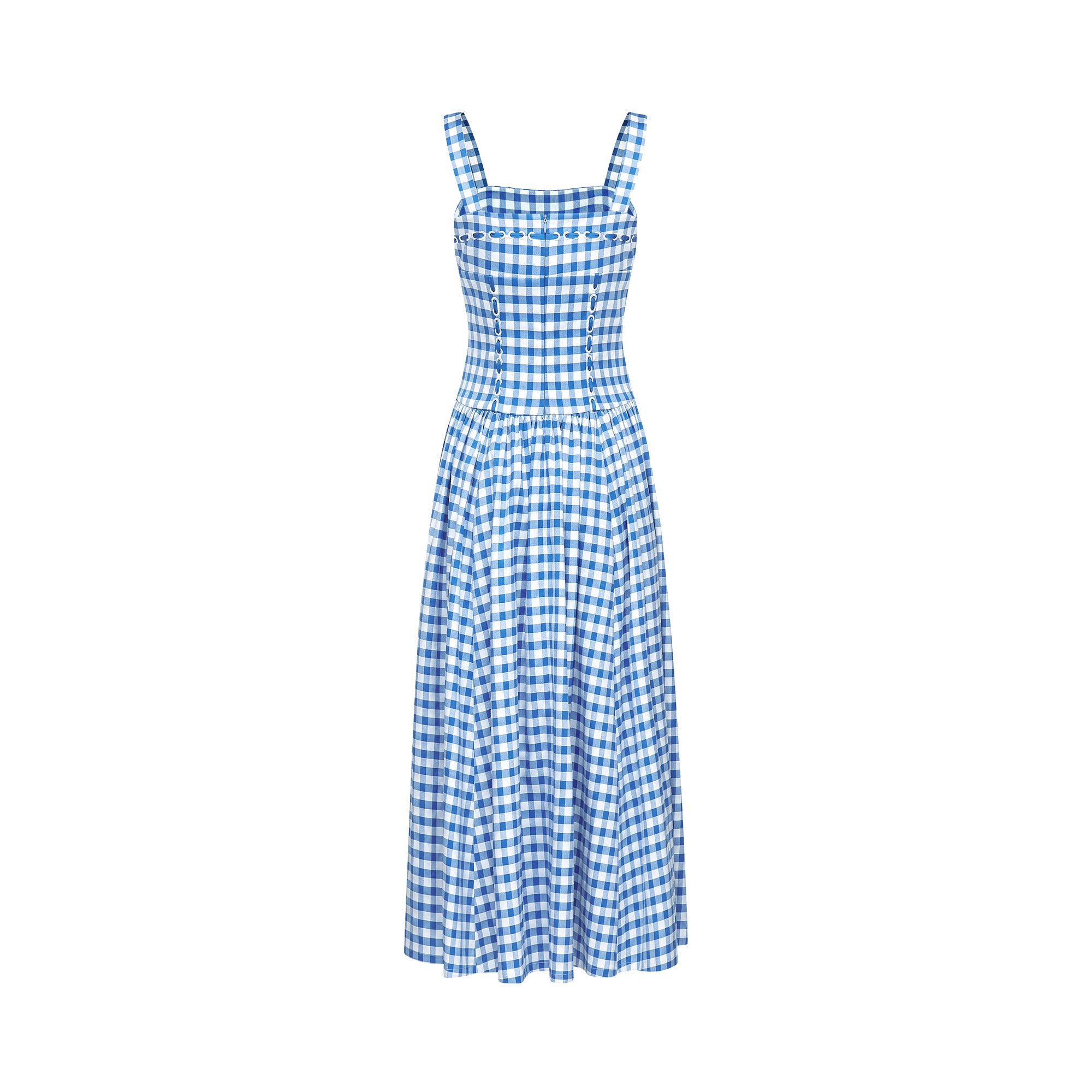 Diane gingham midi dress