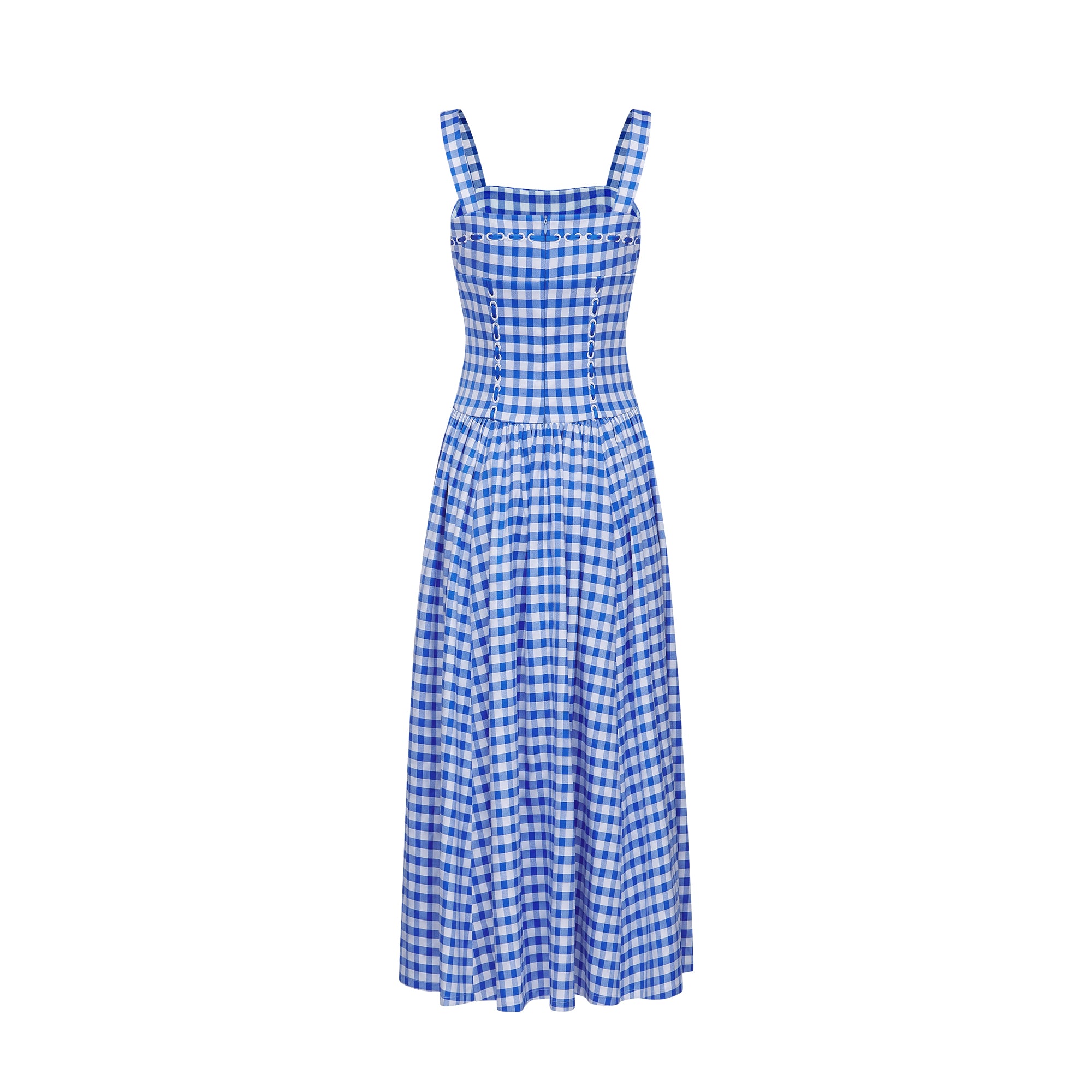 Diane gingham midi dress