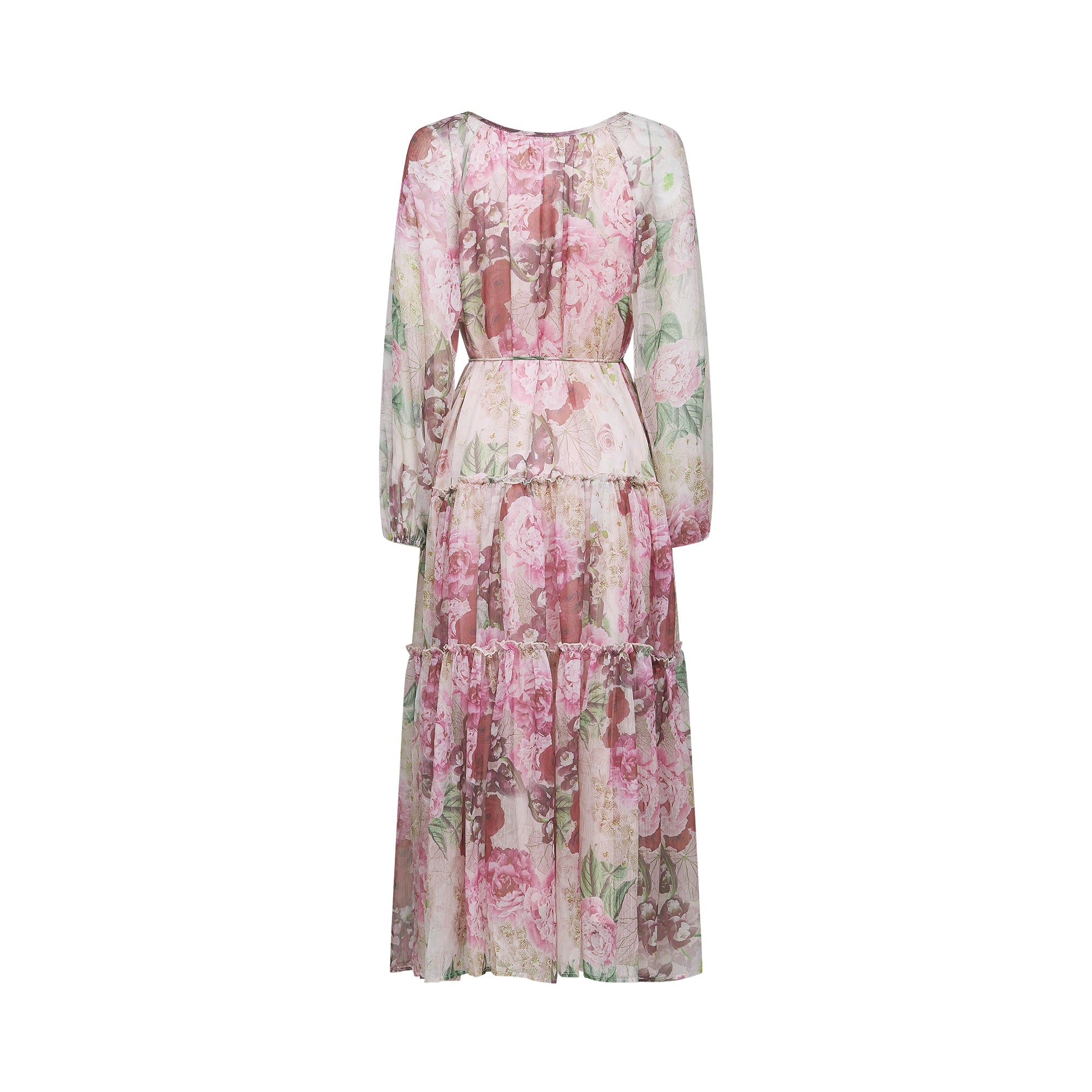 Thérèse floral-print pleated midi dress