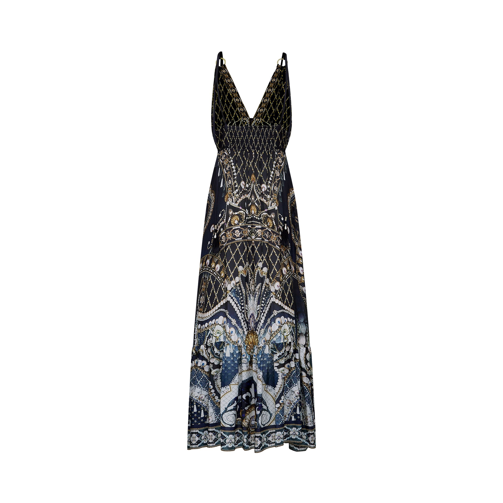 Gabriella graphic-print maxi dress