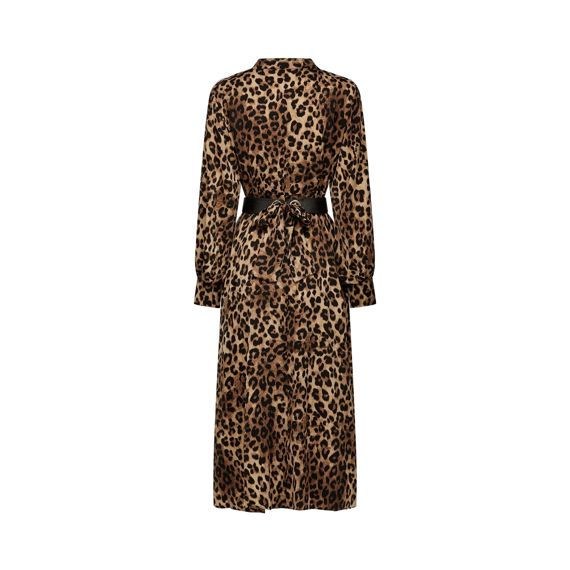 Geneviève leopard-print midi dress