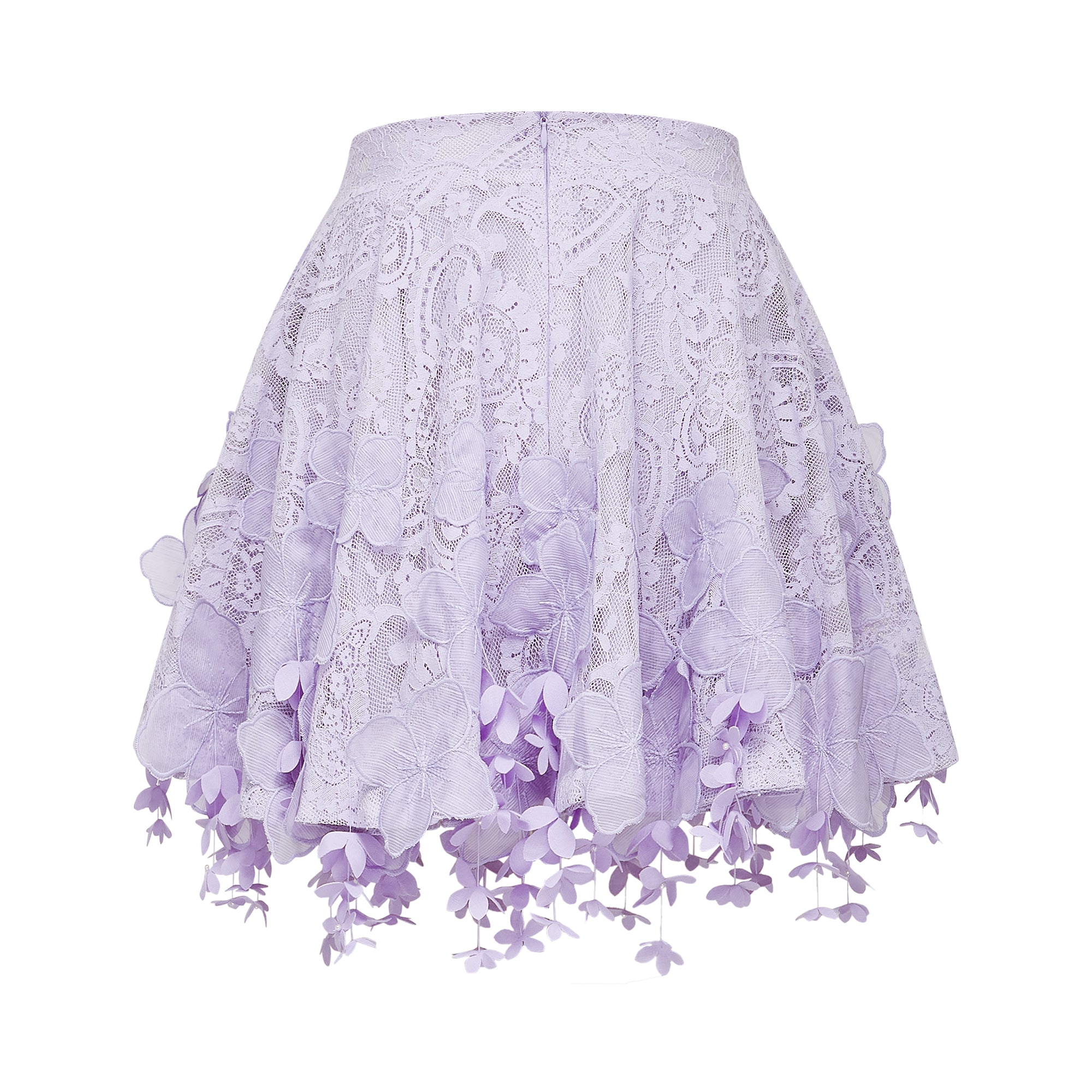 Lisette faux-floral embellished top & skirt matching set