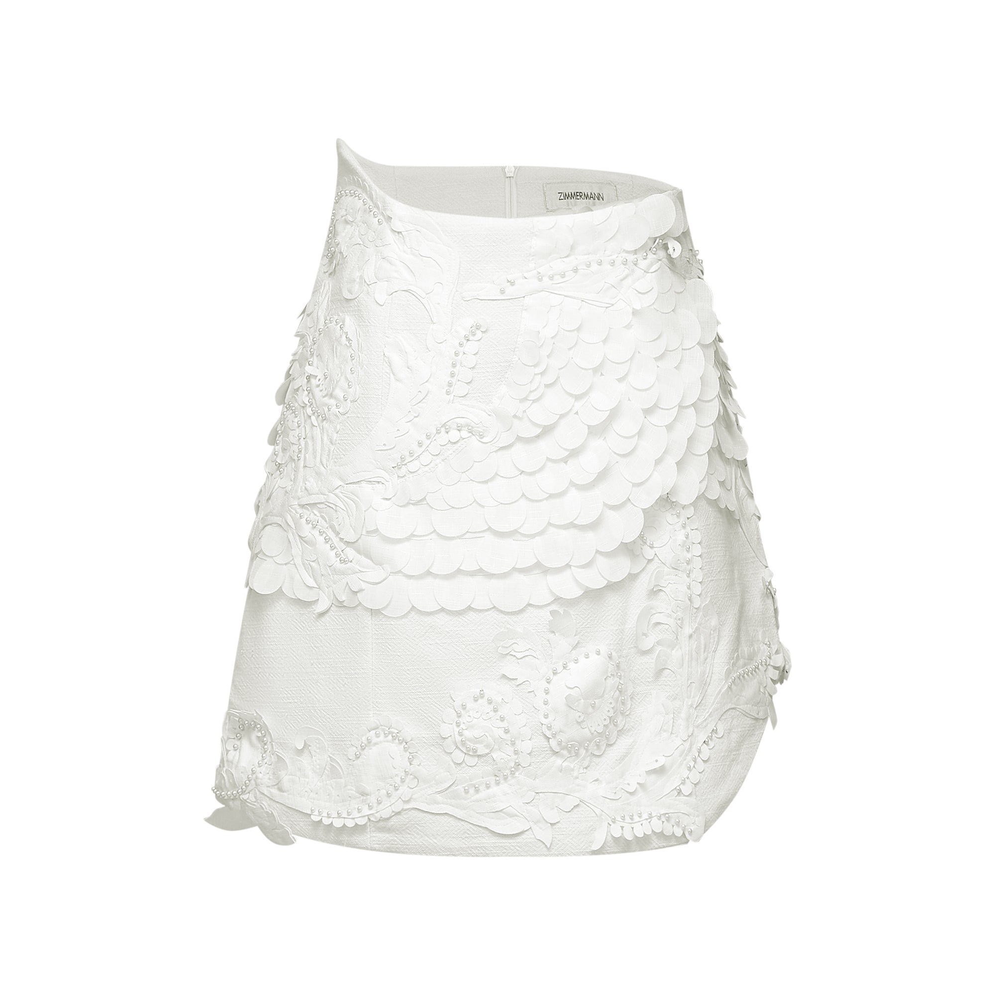 Isabeau lace embroidered shirt & skirt matching set