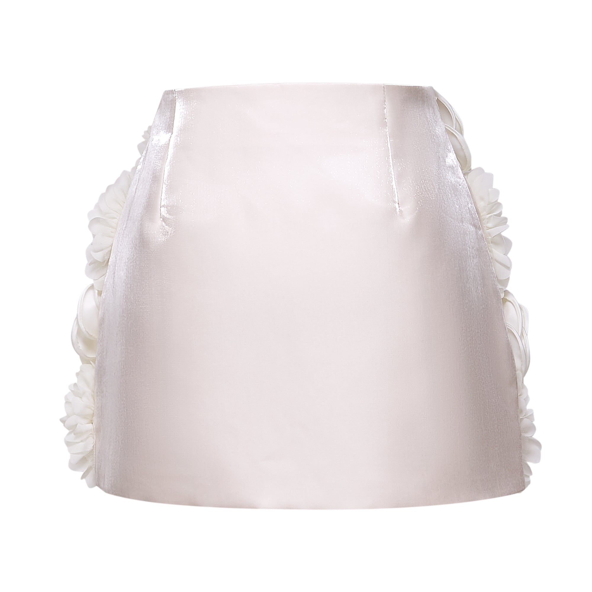 Axelle faux-flower embellished skirt