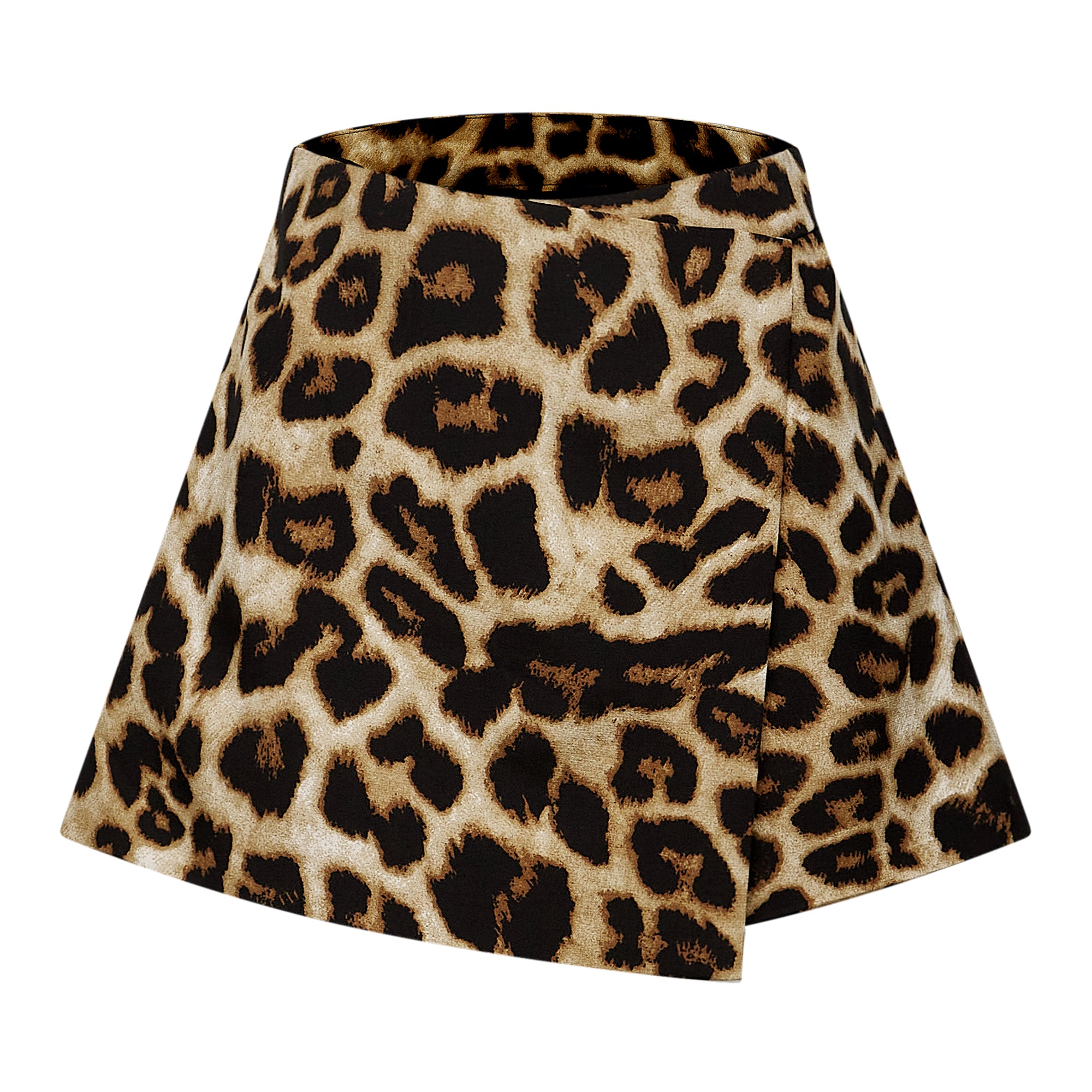 Noémie leopard-print top & skirt matching set