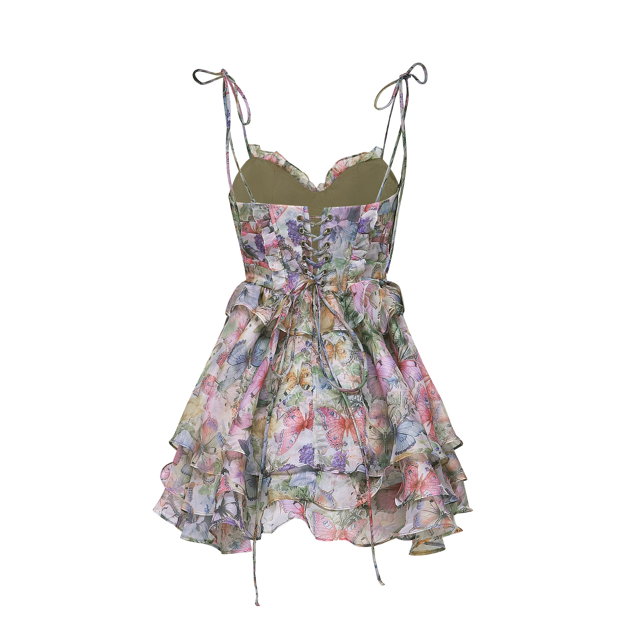 Juliette floral print pleated mini dress