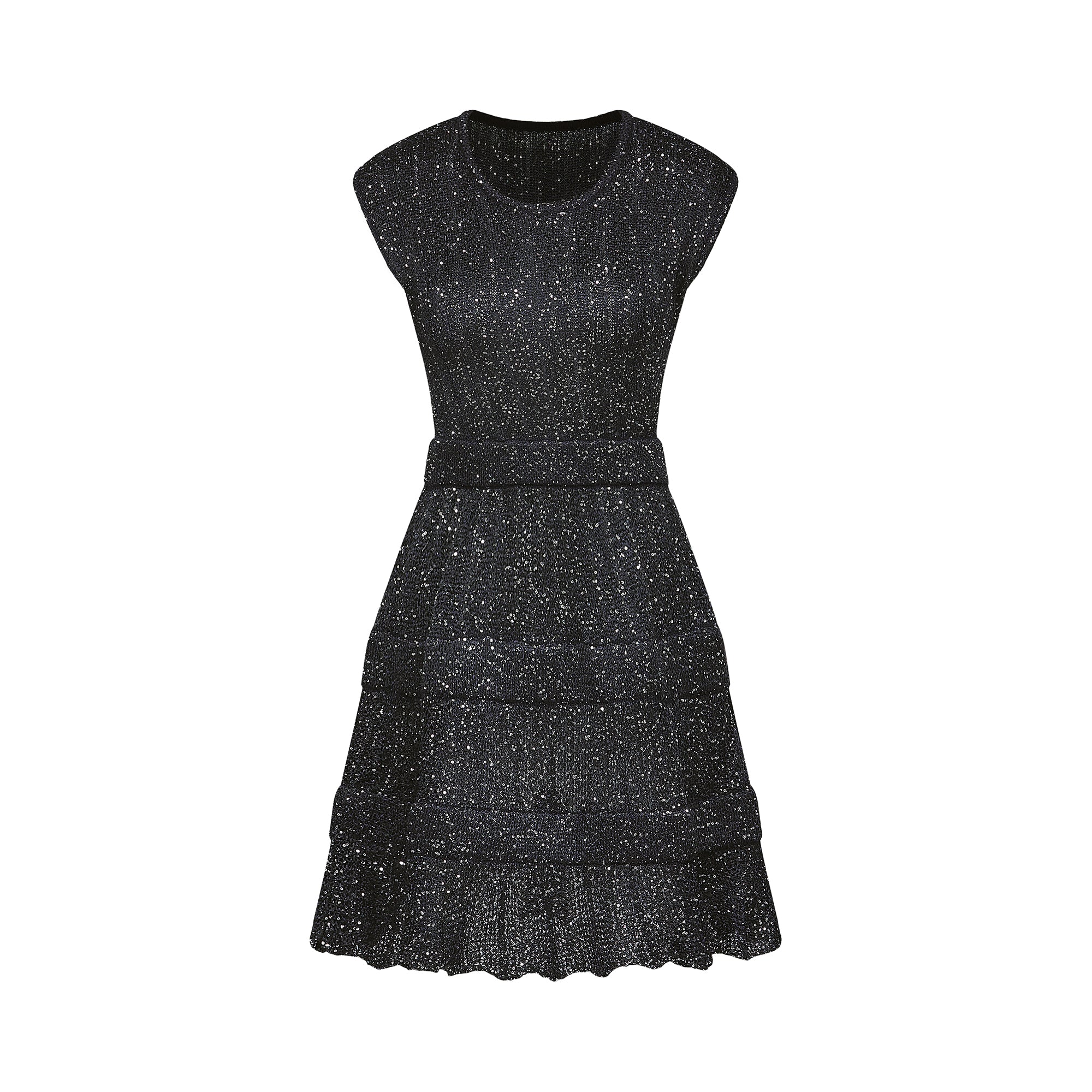 Cordelia sequin-embellished tiered mini dress