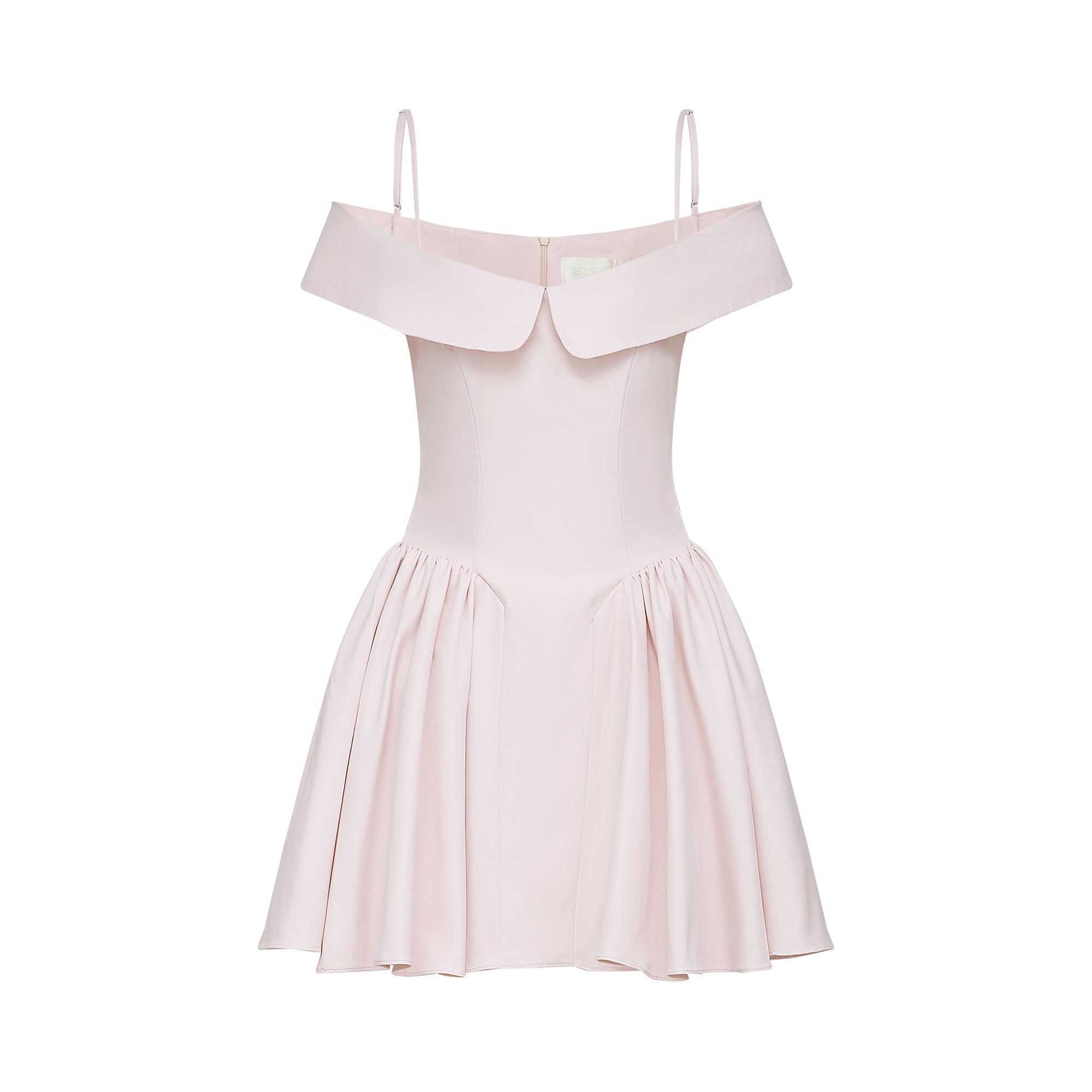 Diane high-waist pleated mini dress