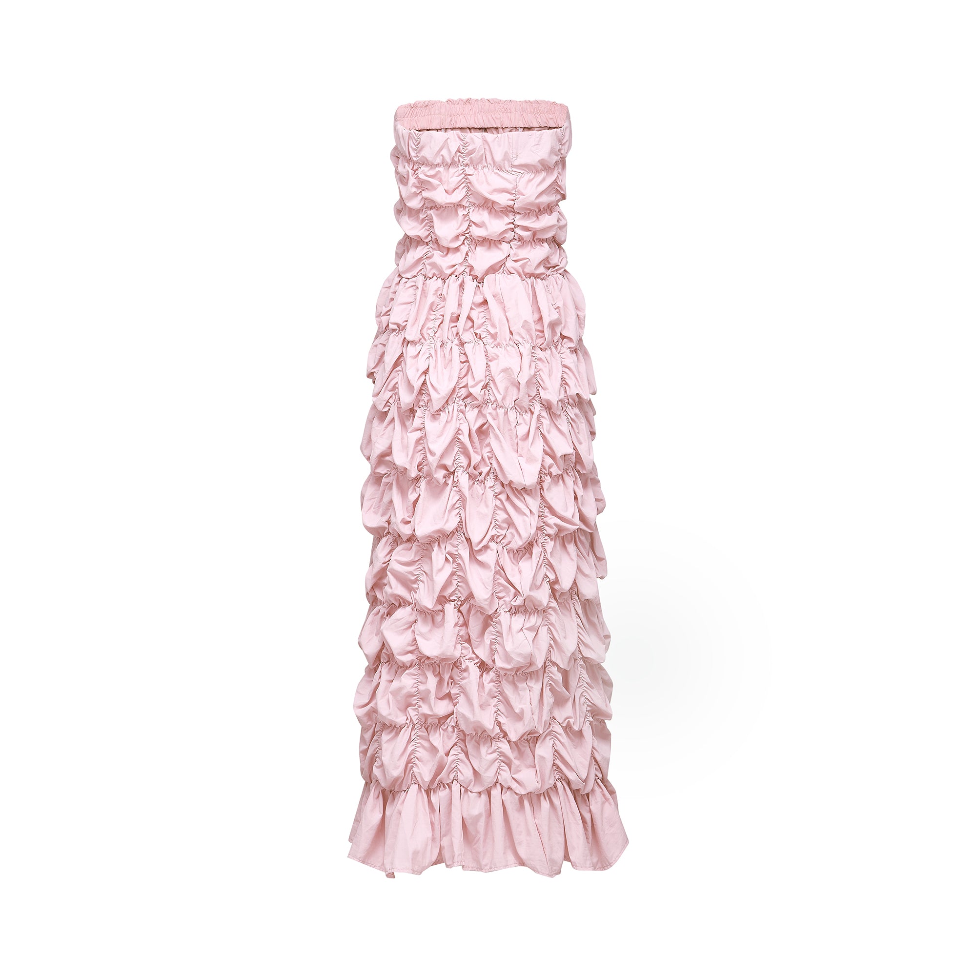 Aurore puffed pleated midi dress