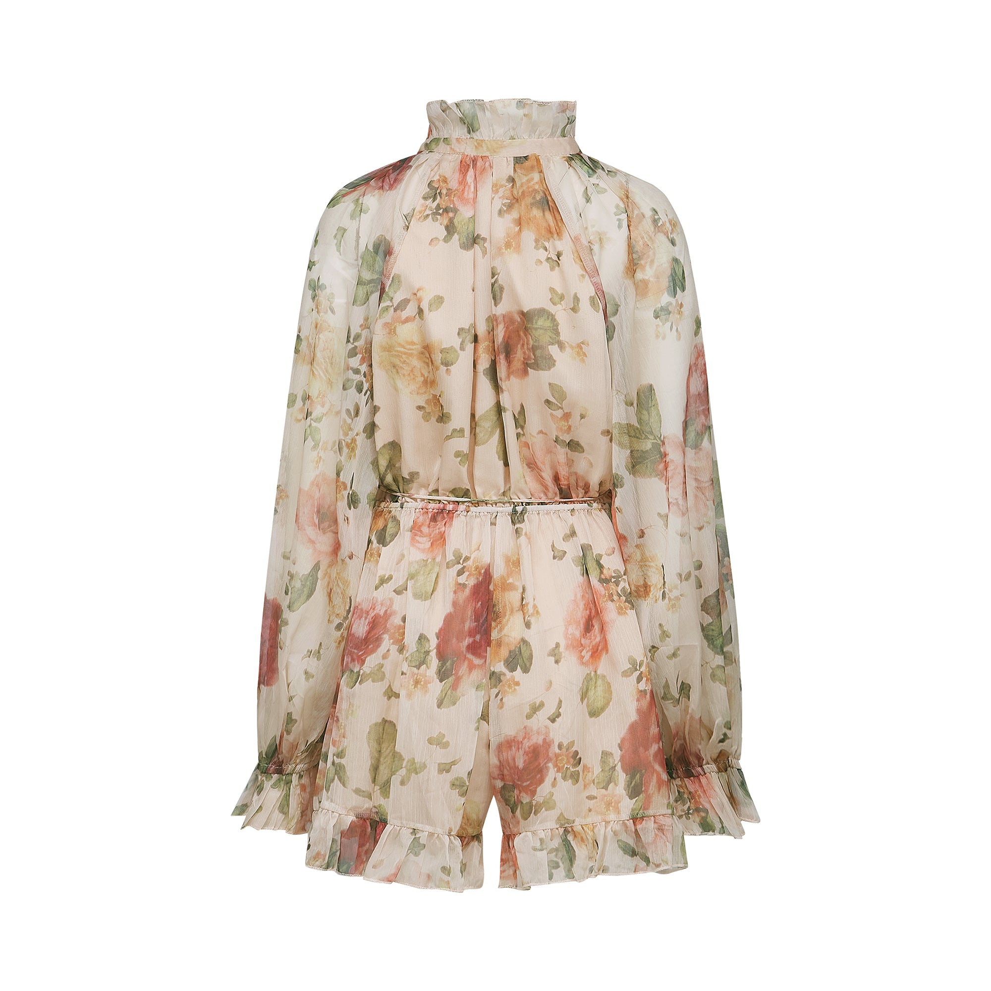 Tilda floral-print gathered mini dress