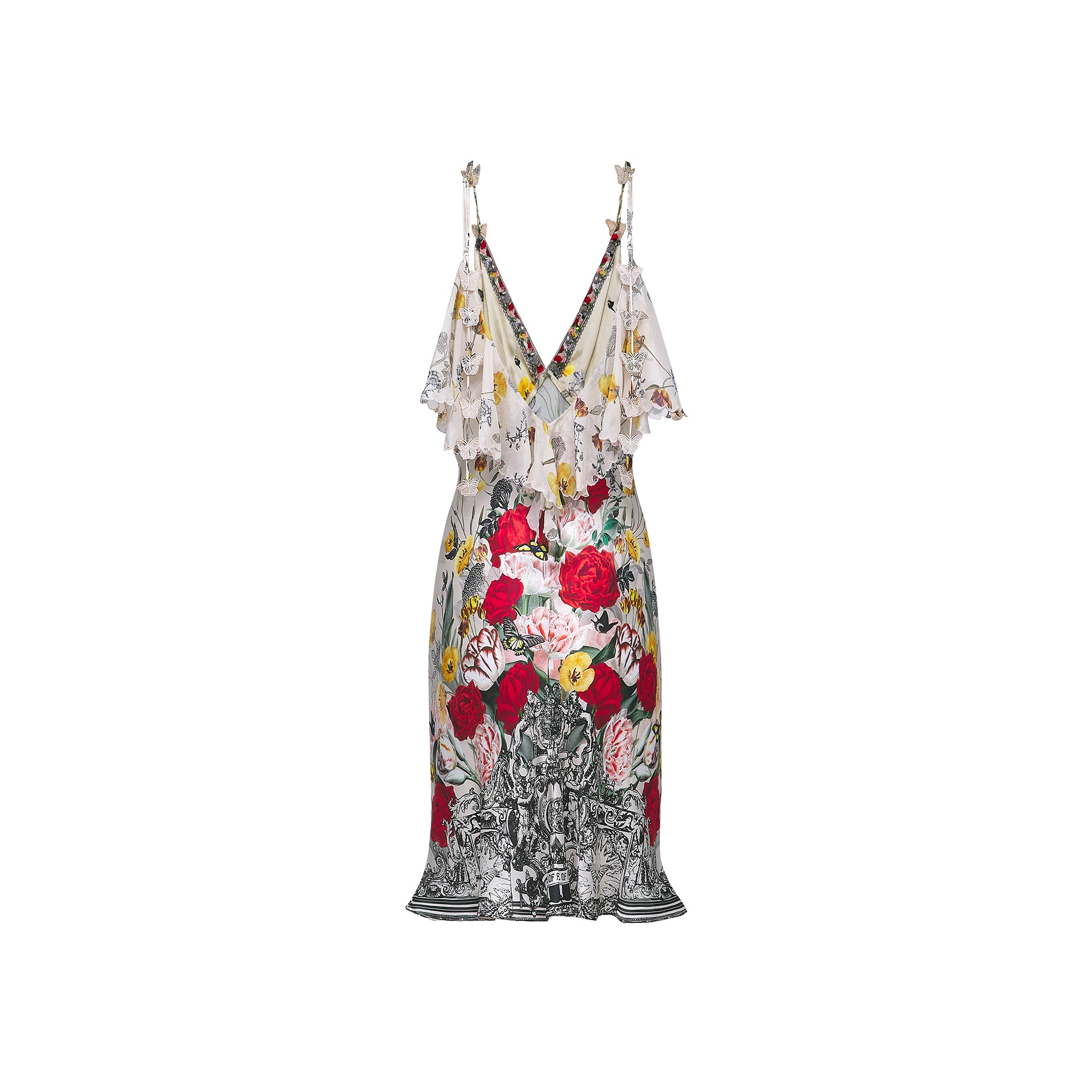 Giada floral-print mini dress