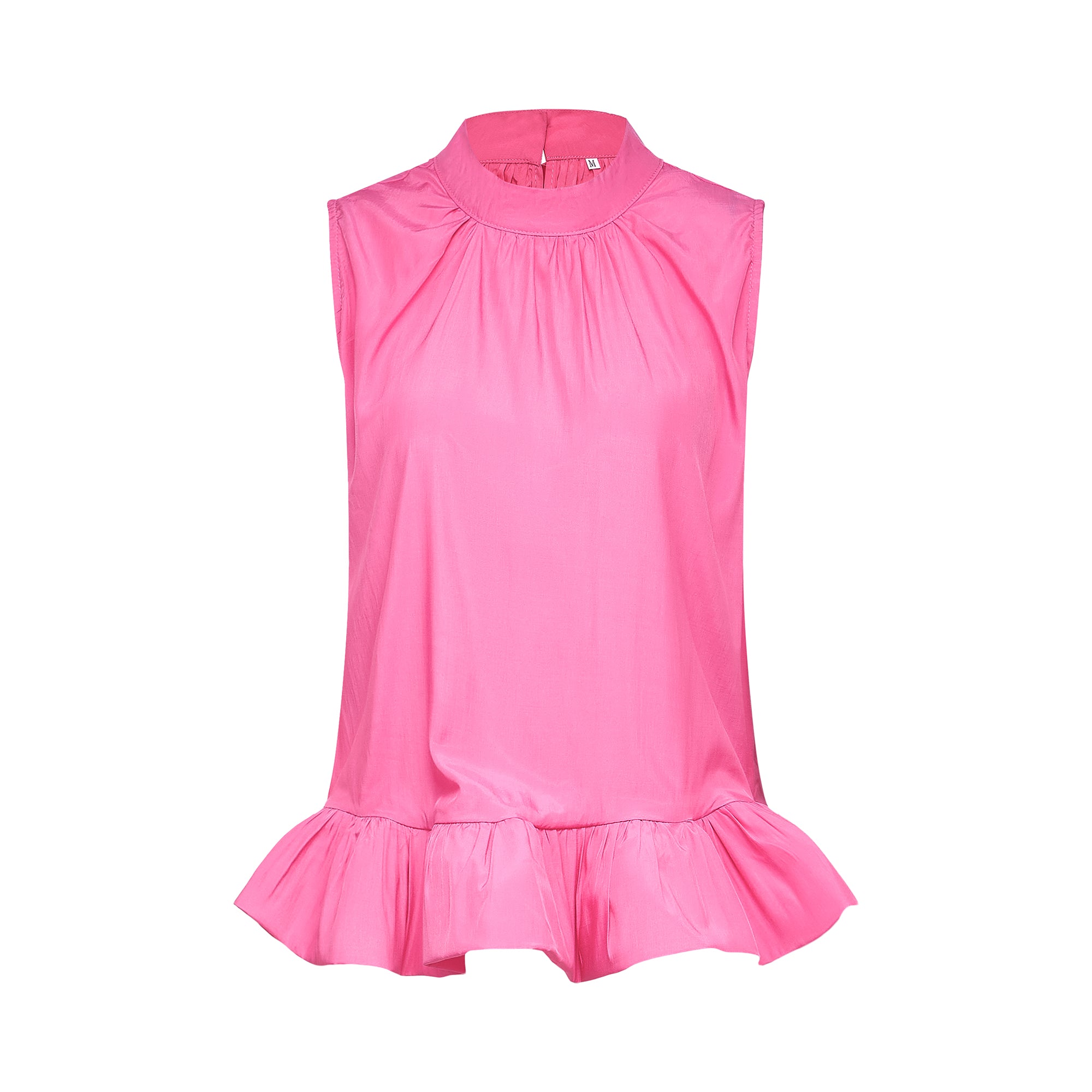 Mathilde pink ruffled top & skirt matching set