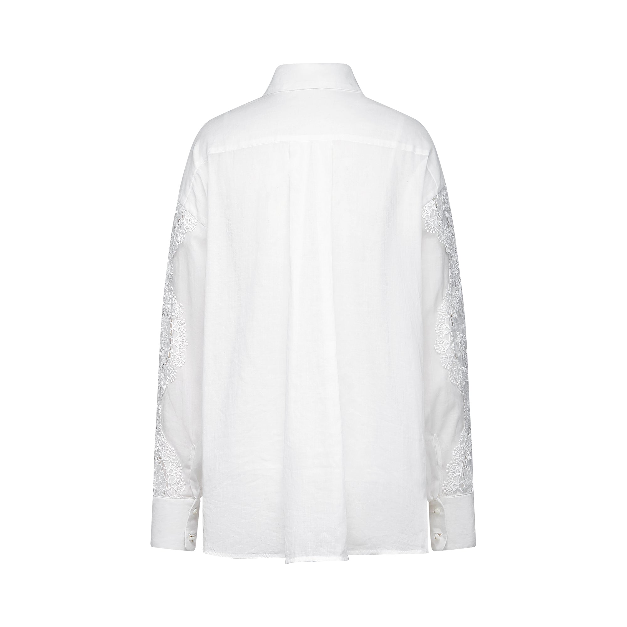 Axelle lace-embroidered cut-out shirt