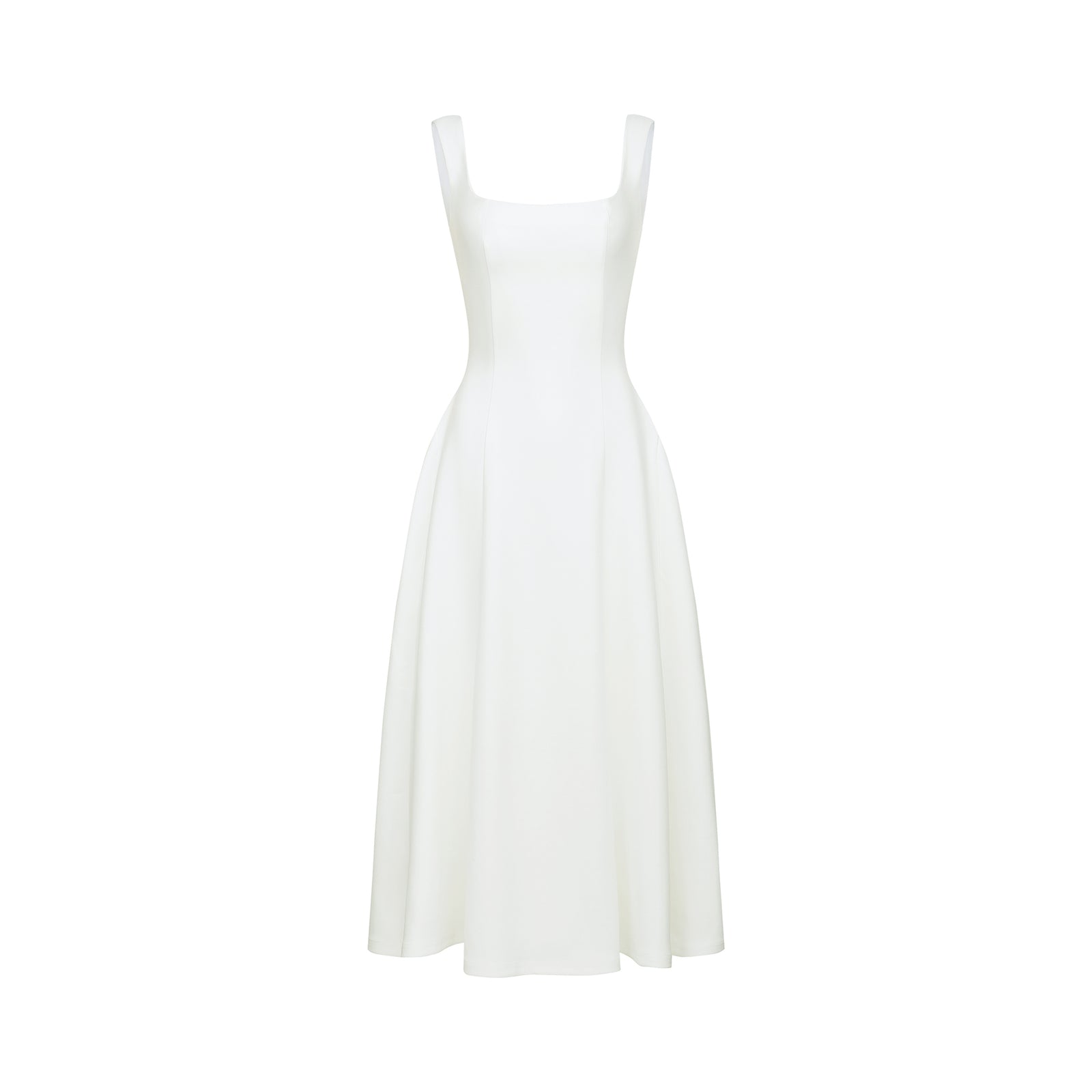 Alessandra Pleated Flared Midi Dress