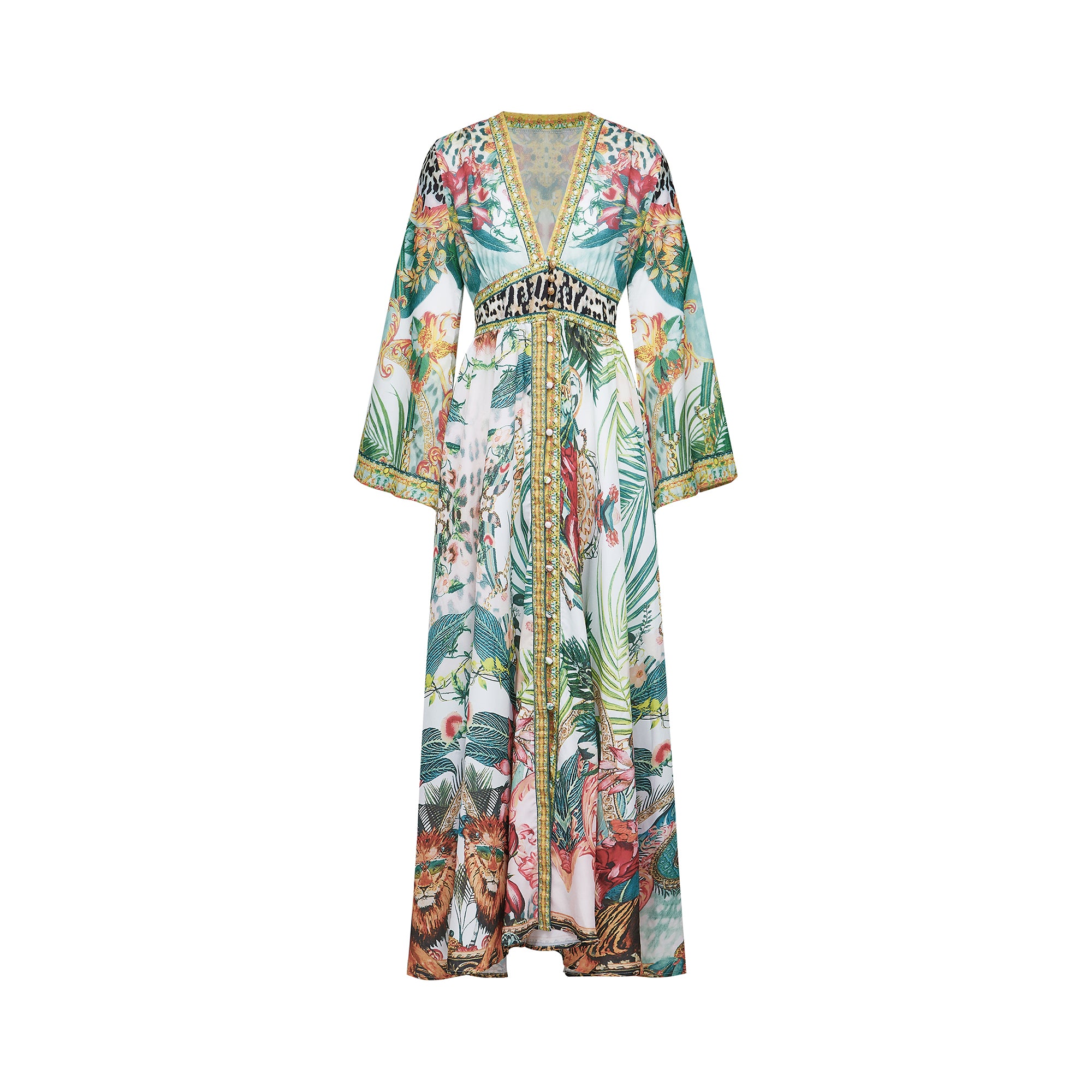 Cassandra graphic-print maxi dress