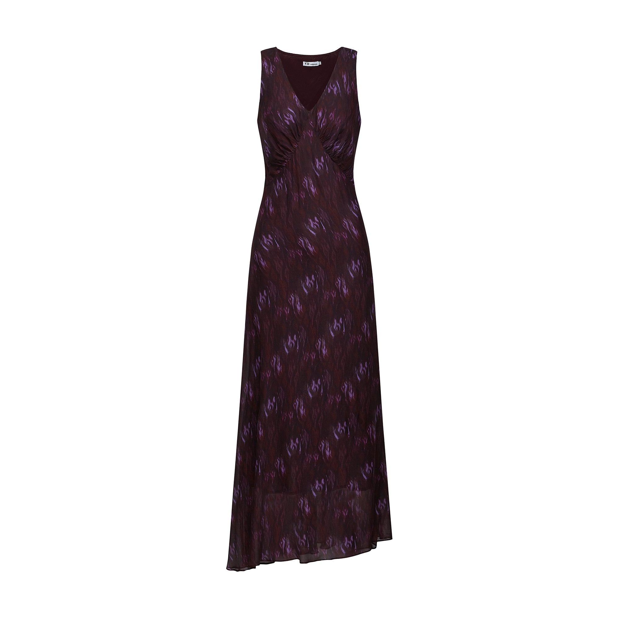 Sandrine V-neck pattern-print midi dress