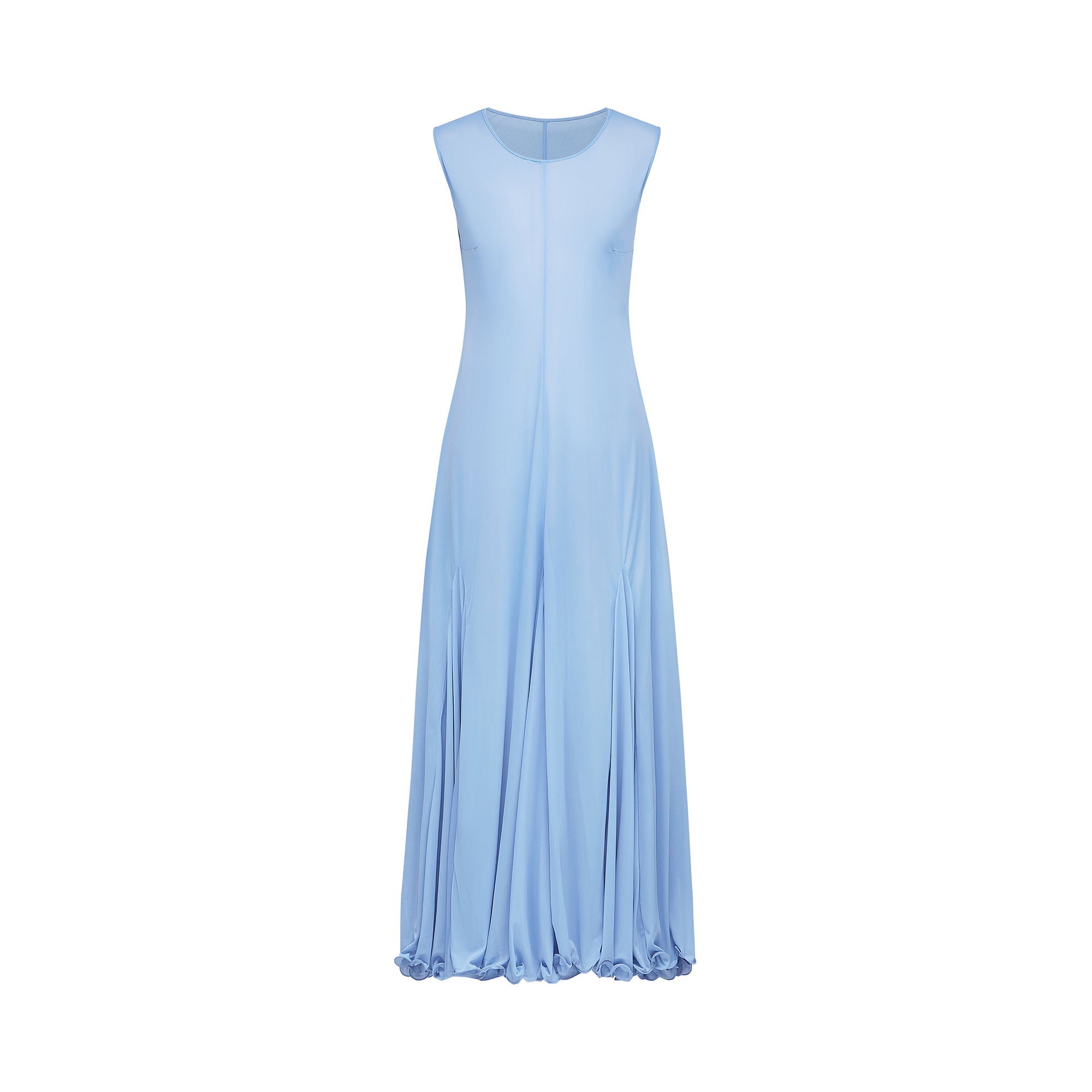 Faena plissiertes Jersey-Maxikleid