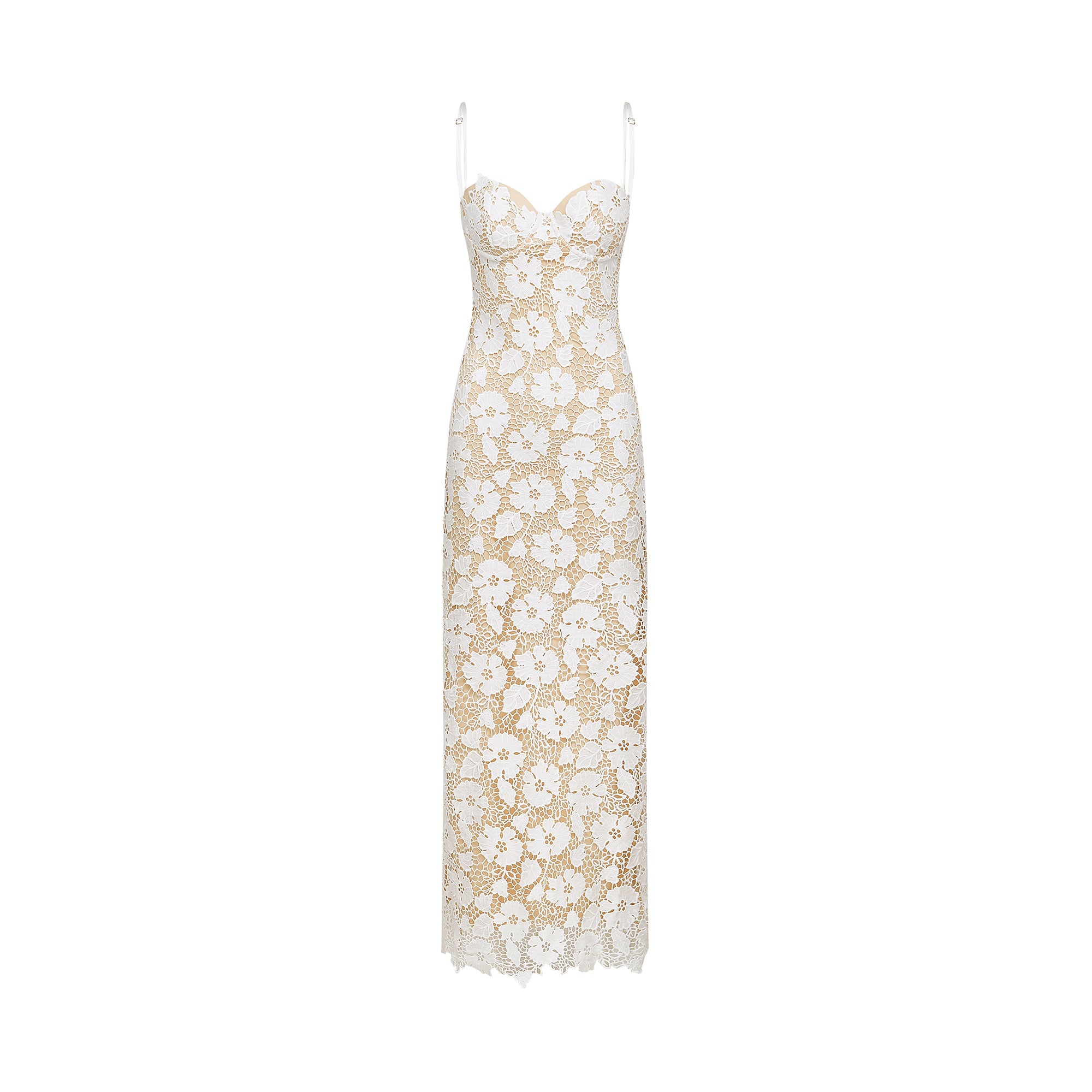 Florence floral embroidered midi dress