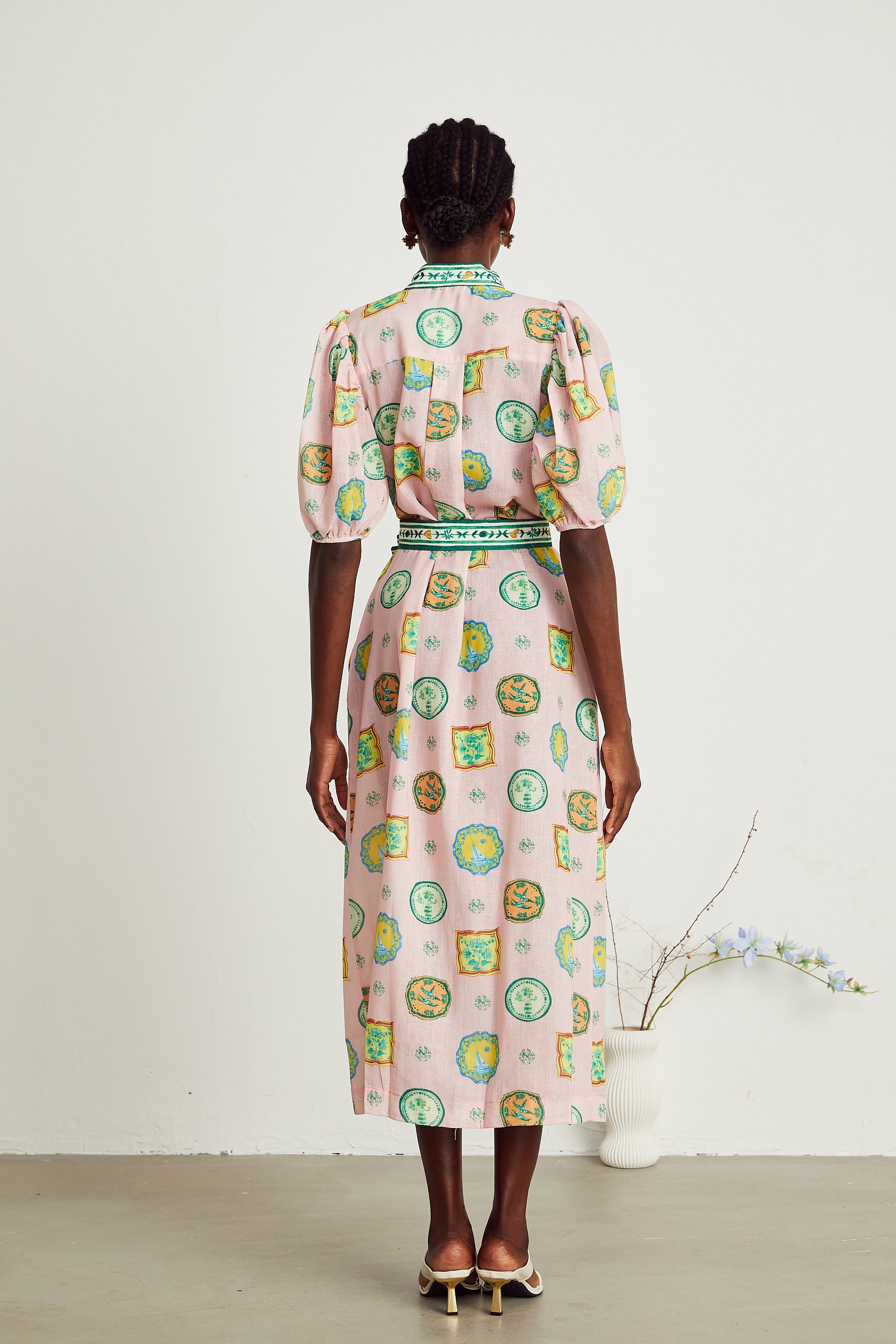 Bérengère pattern-print maxi dress