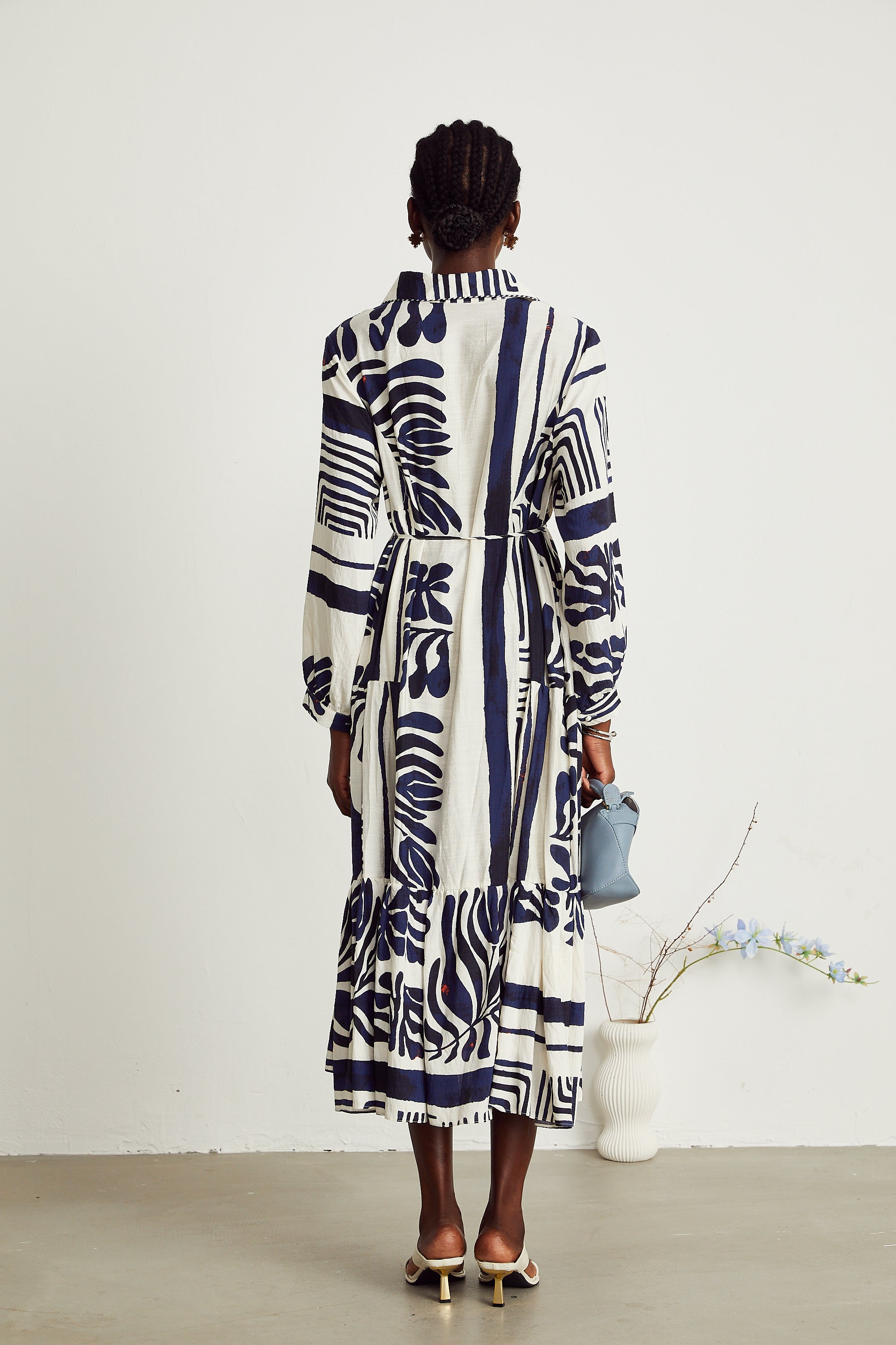 Colette geometric-print maxi dress