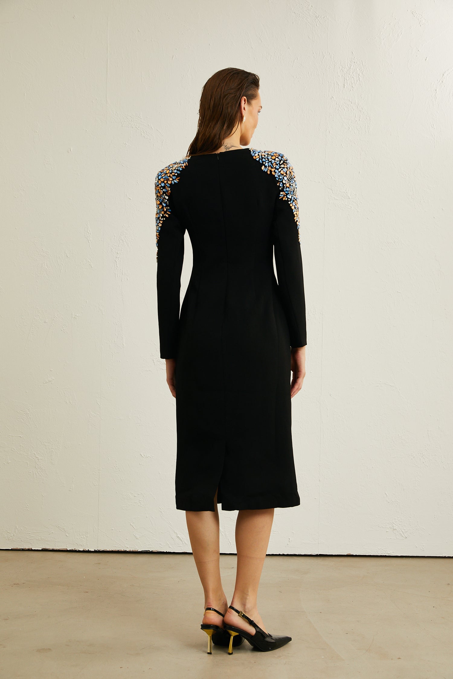 CHARLOTTE MIDI DRESS CRYSTAL main image 1