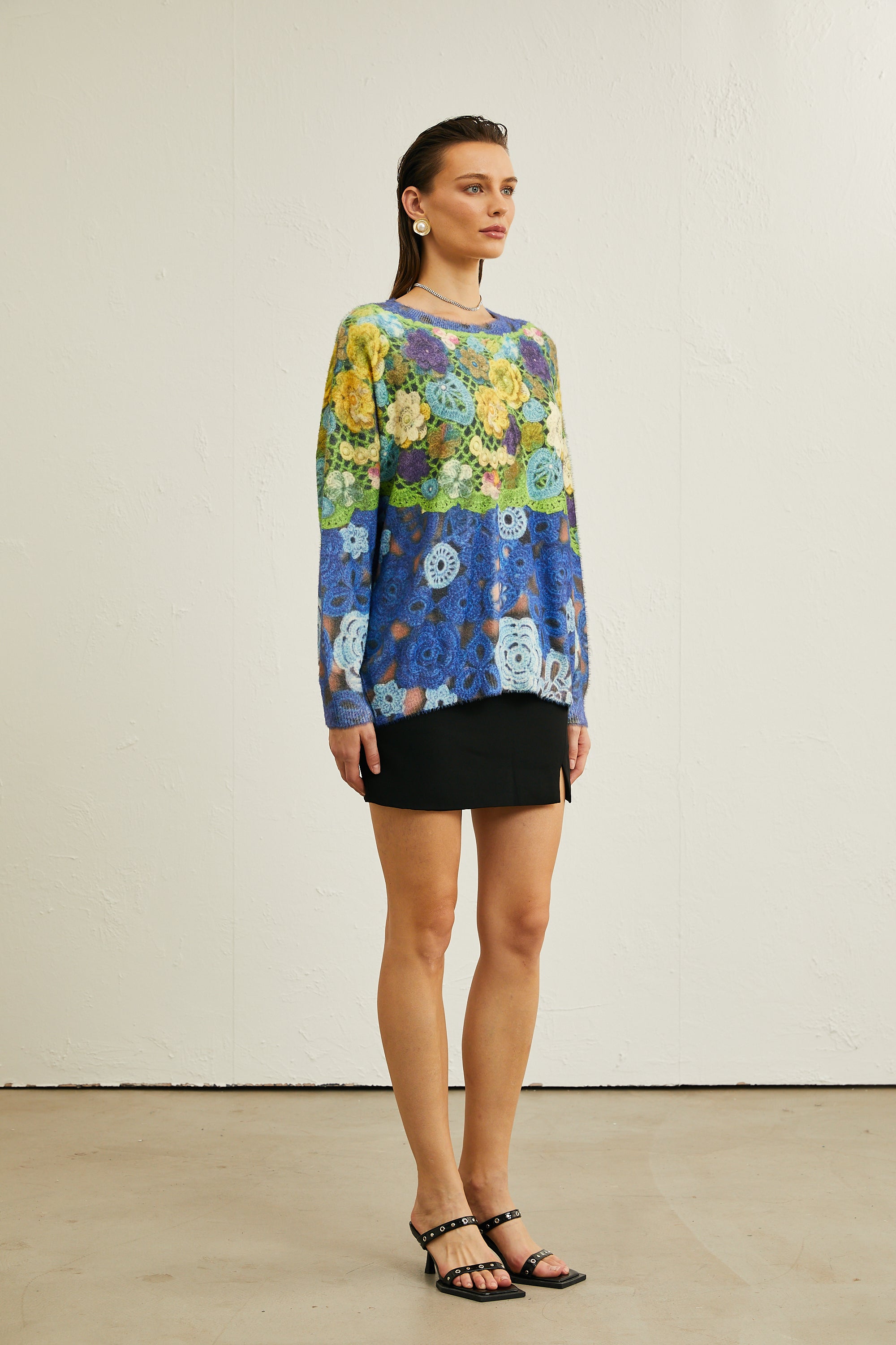 Nouria floral-print sweater