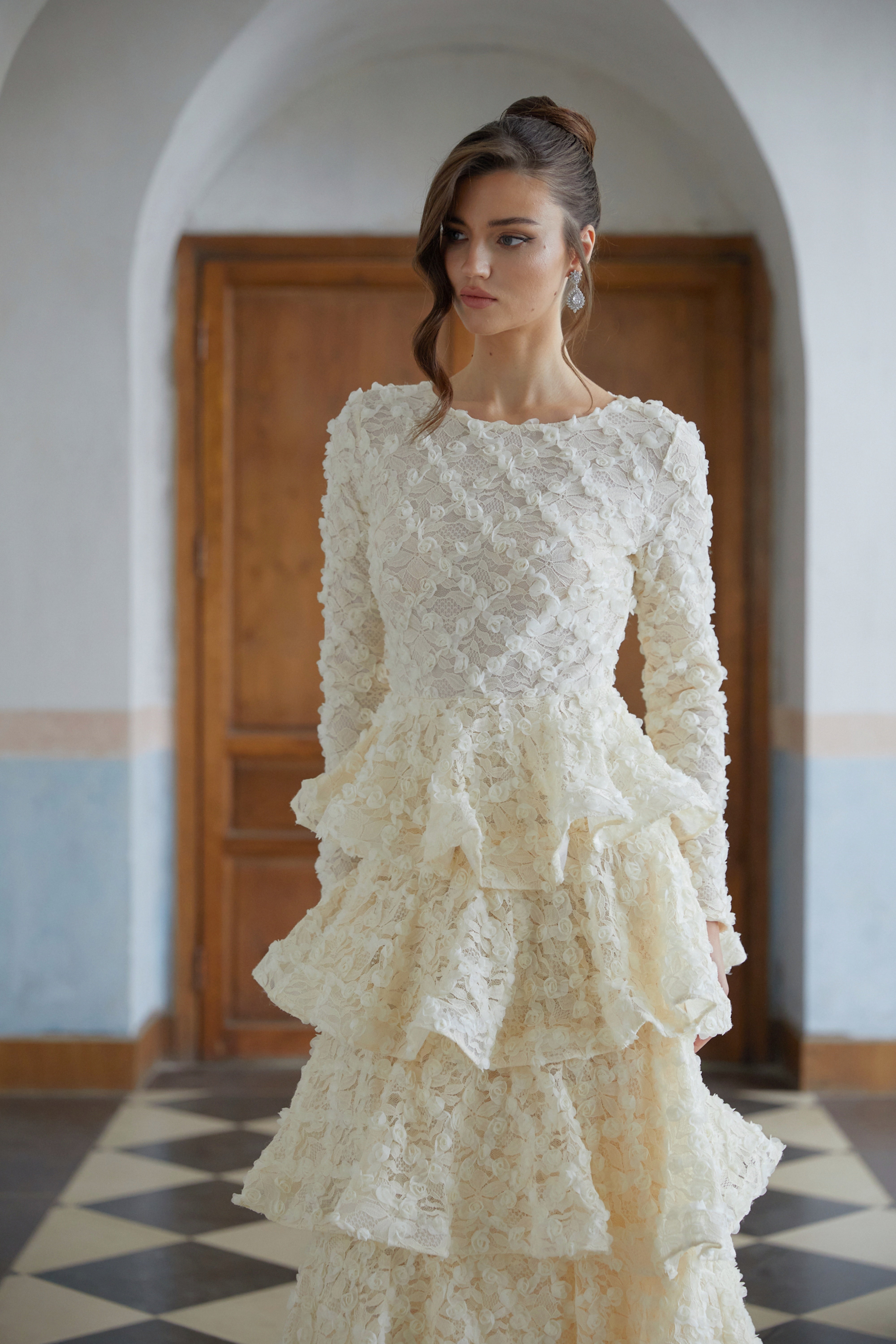 Rielle riche Russell Lace Dress (ベージュ) Rielle riche Russell Lace Dress (ベージュ) Rielle riche Russell