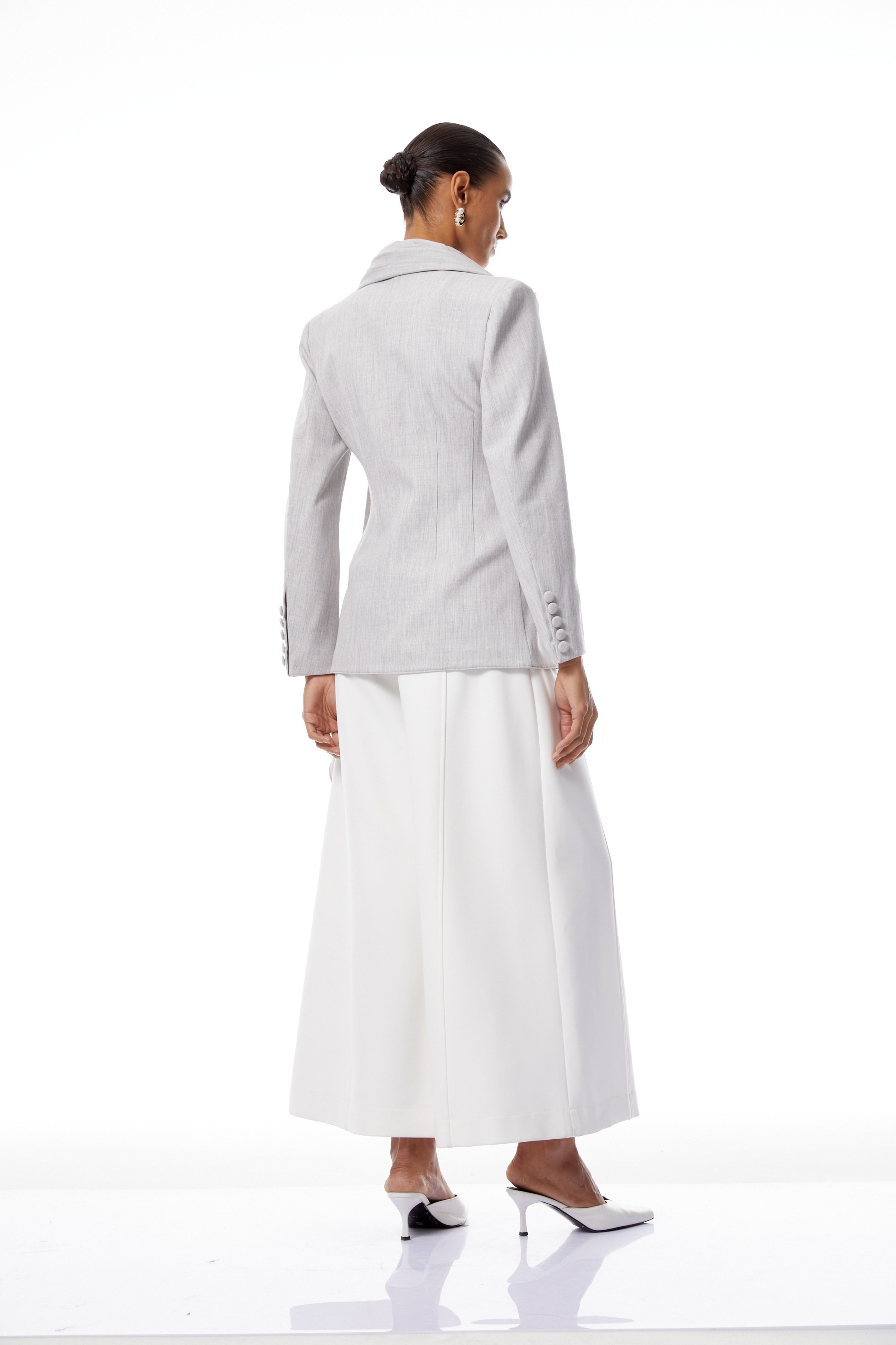 Margarethe Grauer asymmetrischer Drapé-Blazer