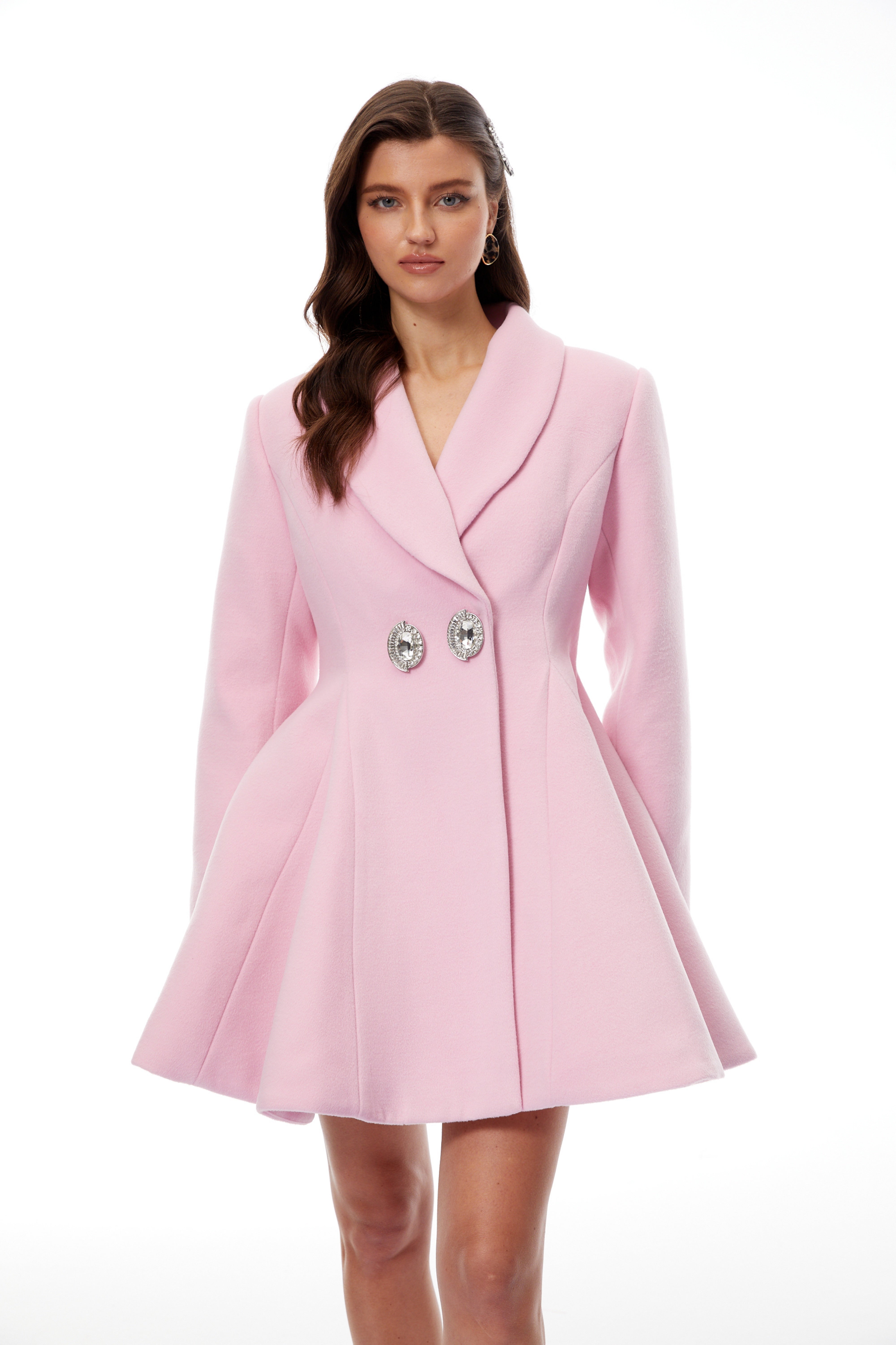 Sharon Rotes Maxikleid mit Strassverzierungen