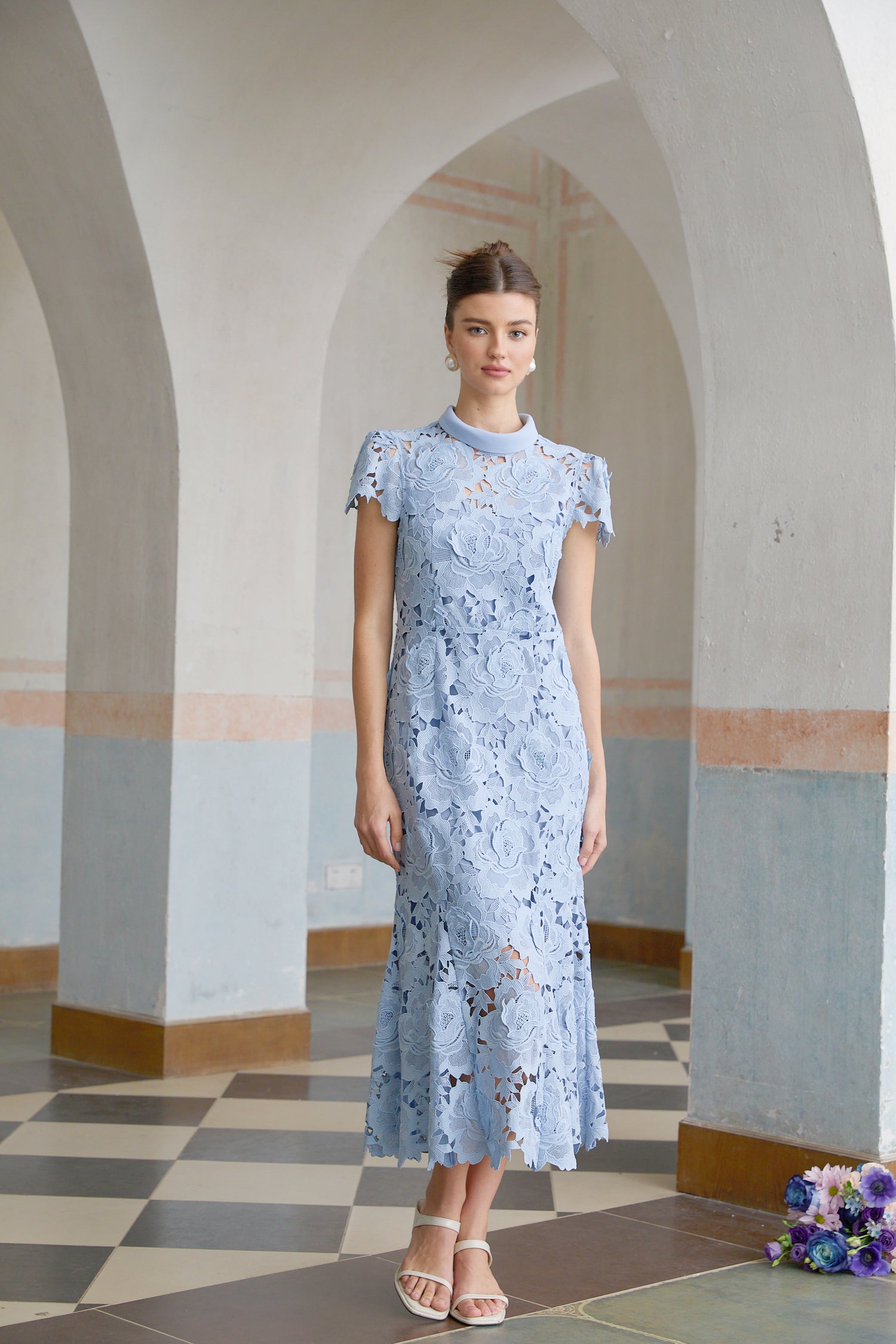 L'idee - Aurore Gown in Moroccan Blue