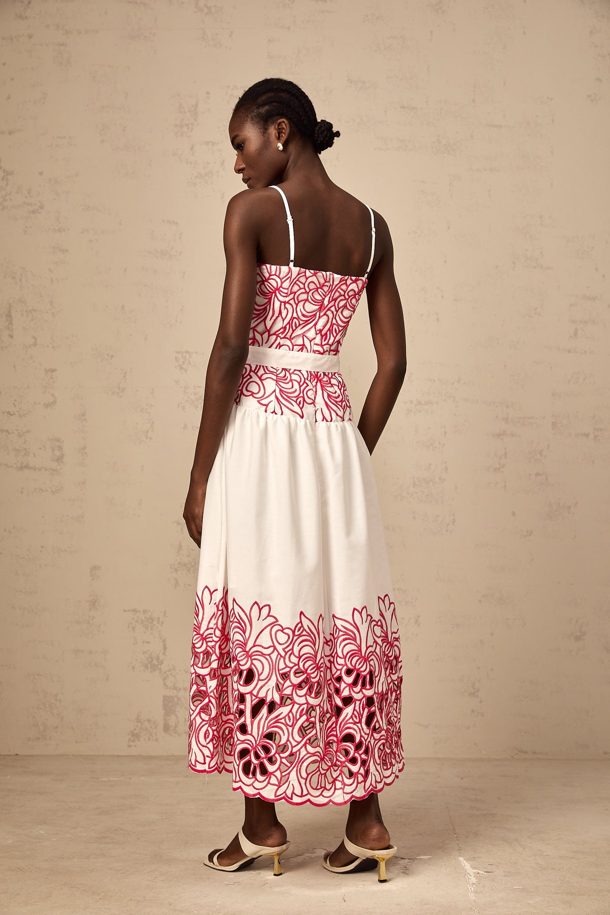 Beatrice Pink Geo Print Dress