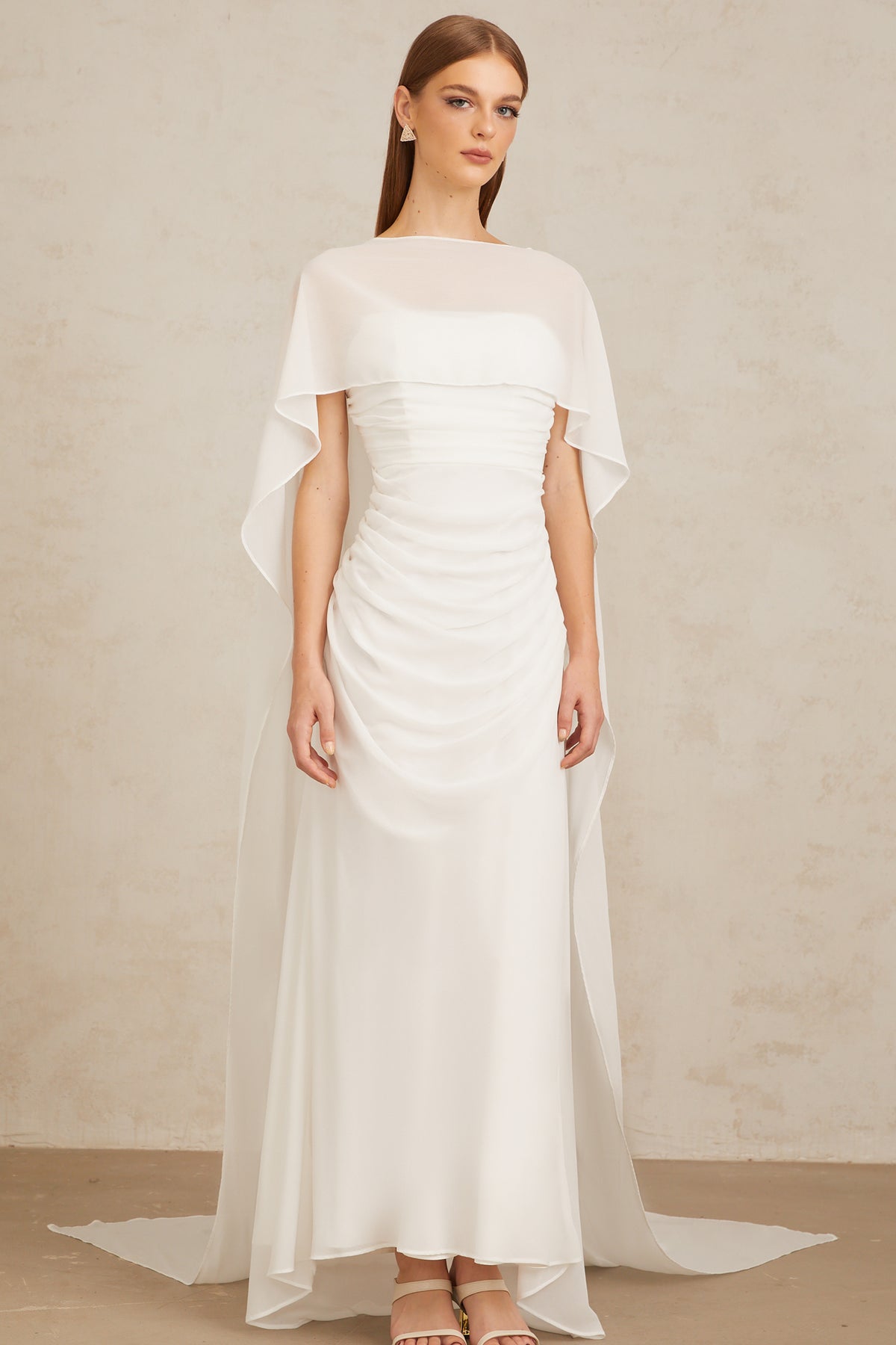 Léonie White Tulle Cape & Dress Set Léonie White Tulle Cape & Dress Set