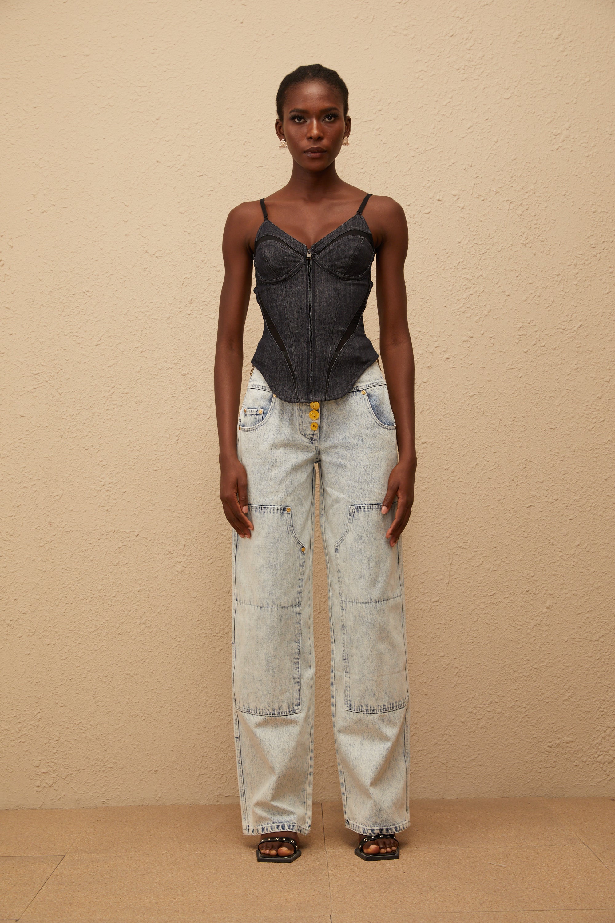 بلوزة جينز فيرا إنديجو بلو بوستير