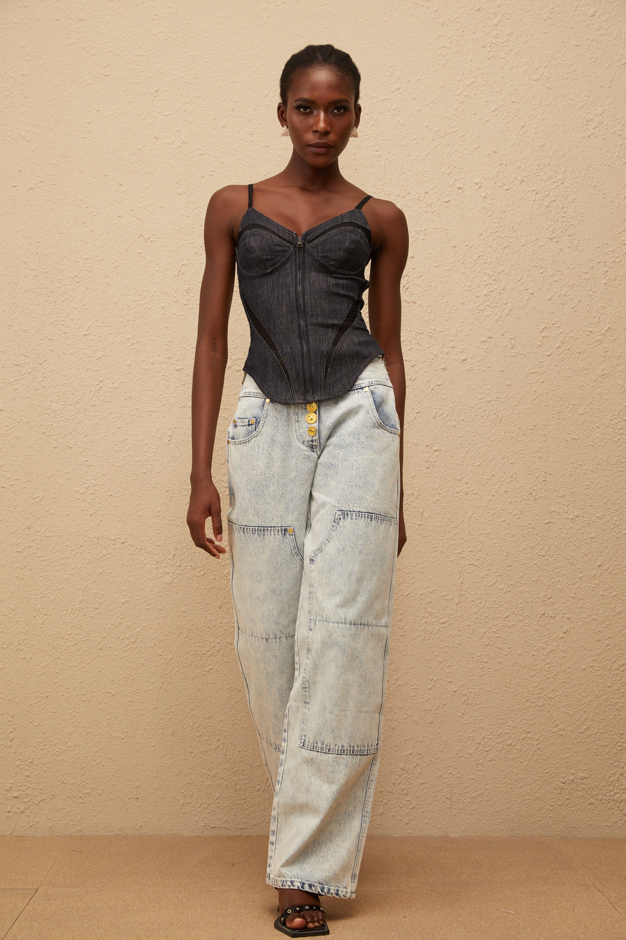 بلوزة جينز فيرا إنديجو بلو بوستير