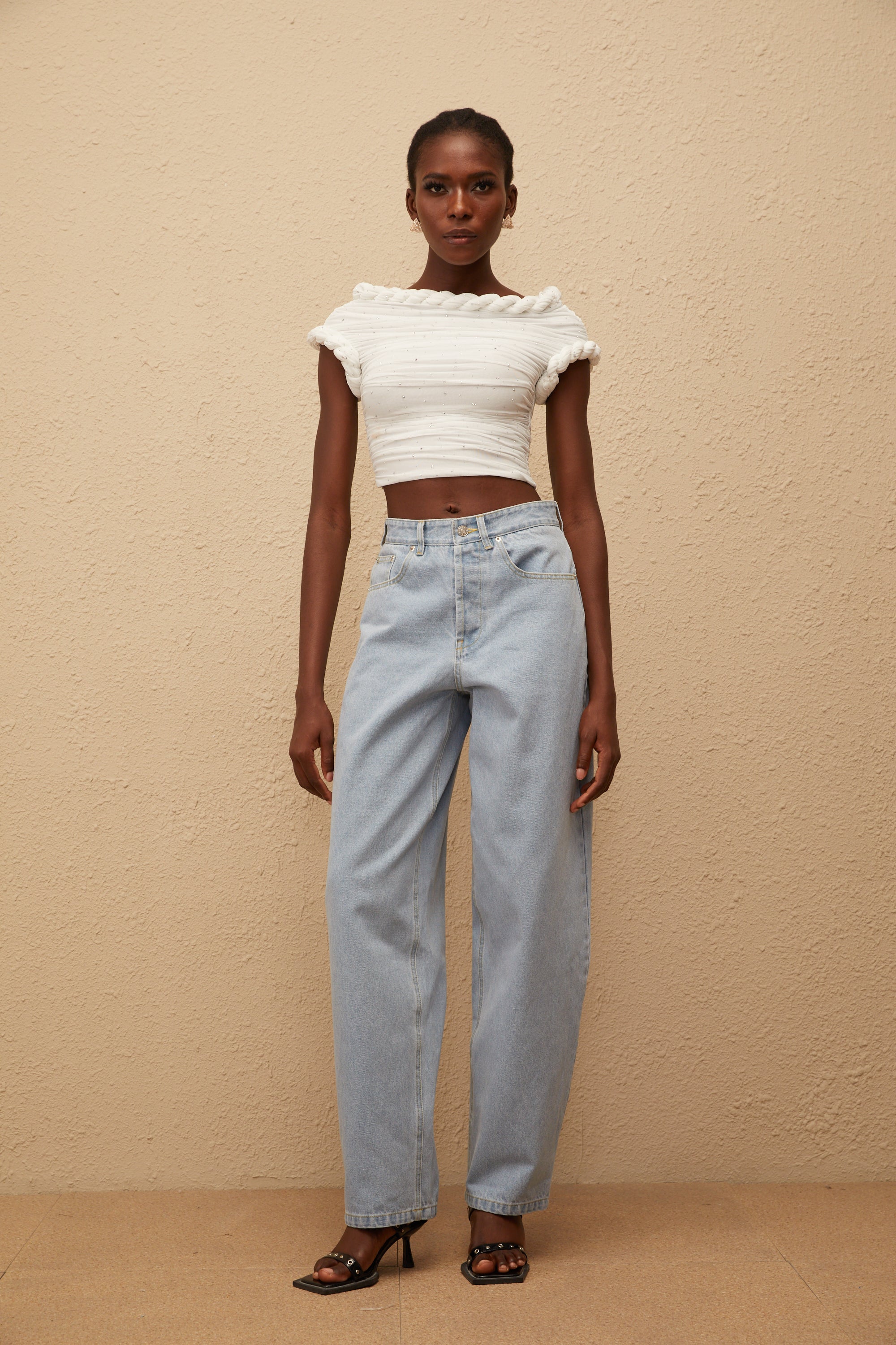 Alix Light Blue Deinm Wide Leg Jeans