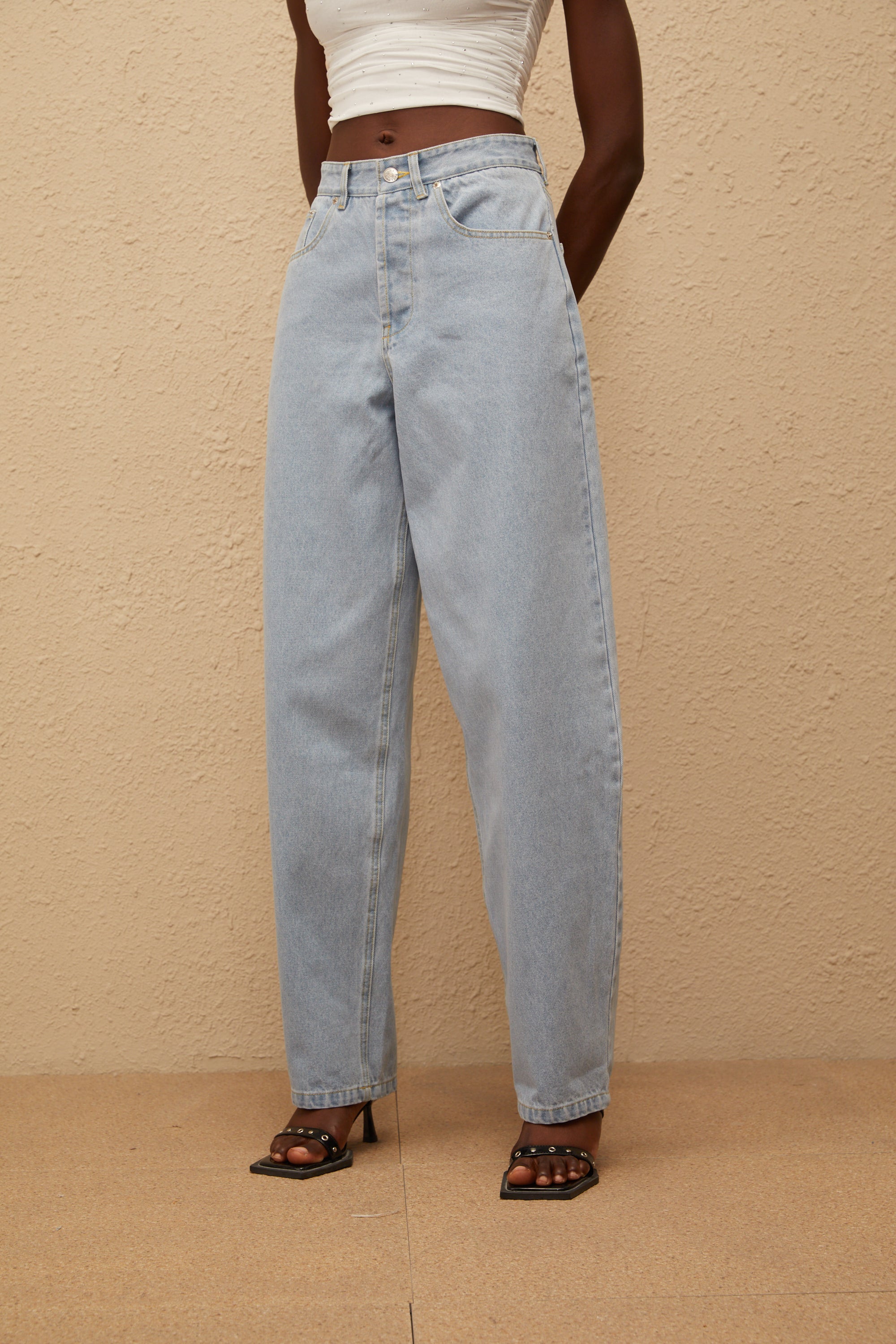Alix Light Blue Deinm Wide Leg Jeans