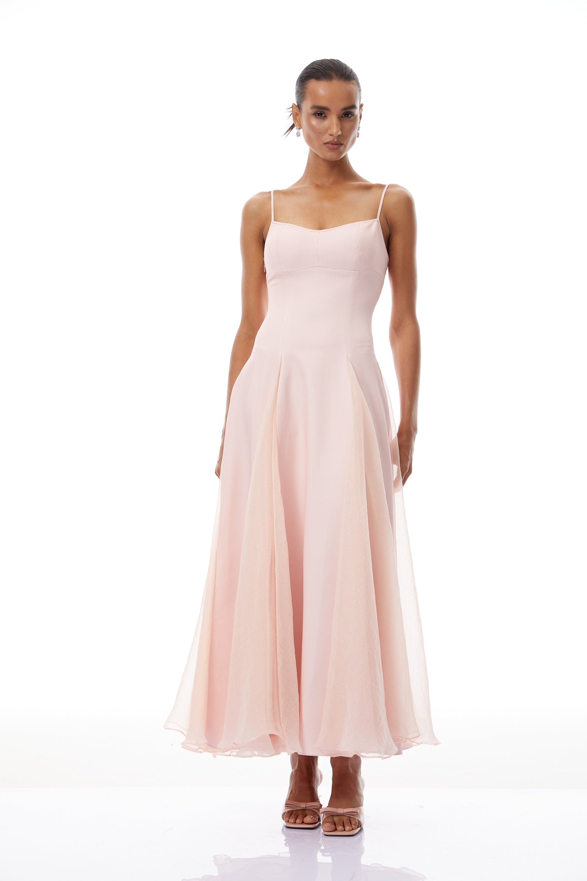 Miss rosier ピンク　パーティードレス Sofie Pink Pleated Maxi Dress