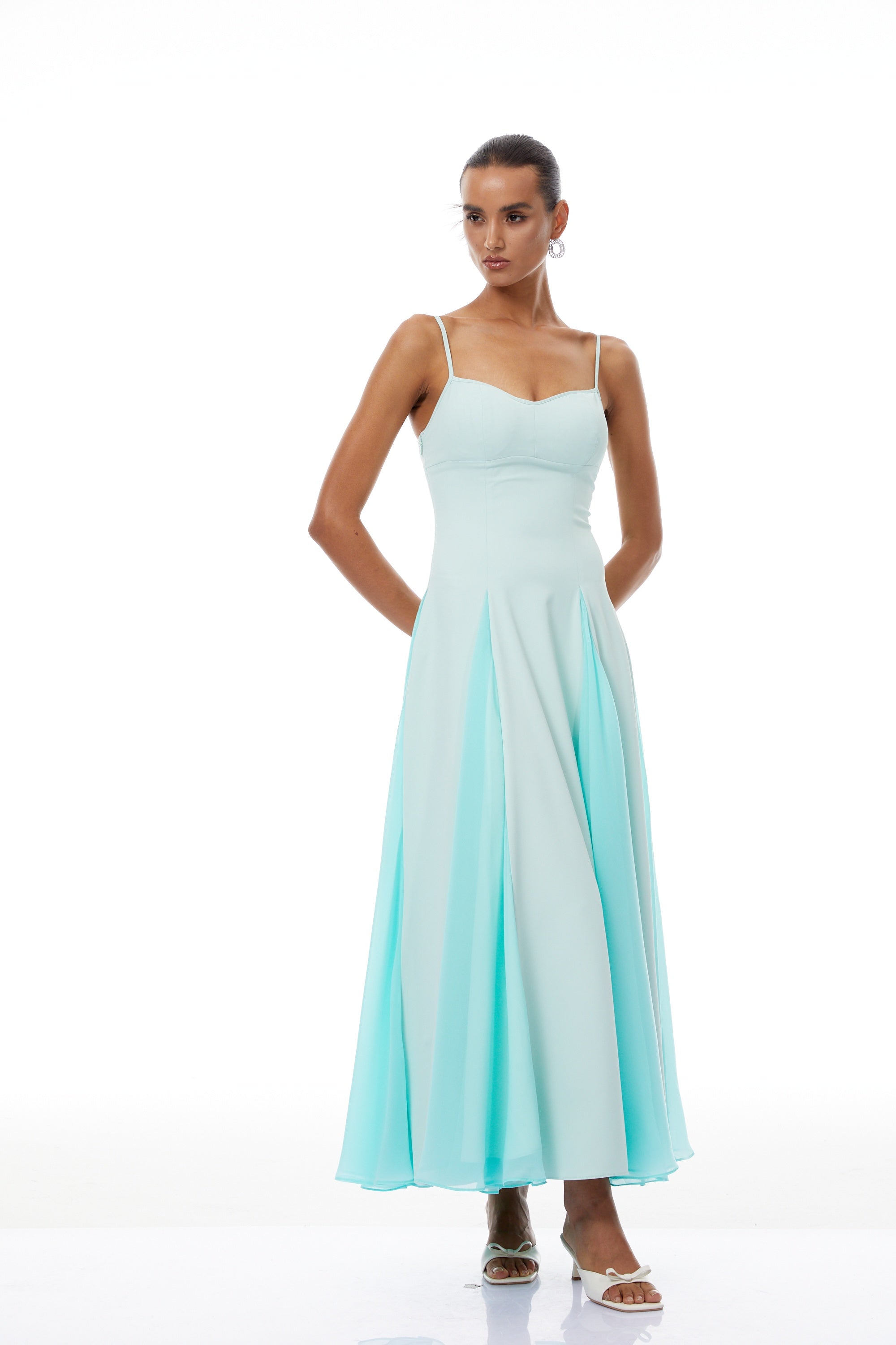 فستان ماكسي أزرق من أوسيان