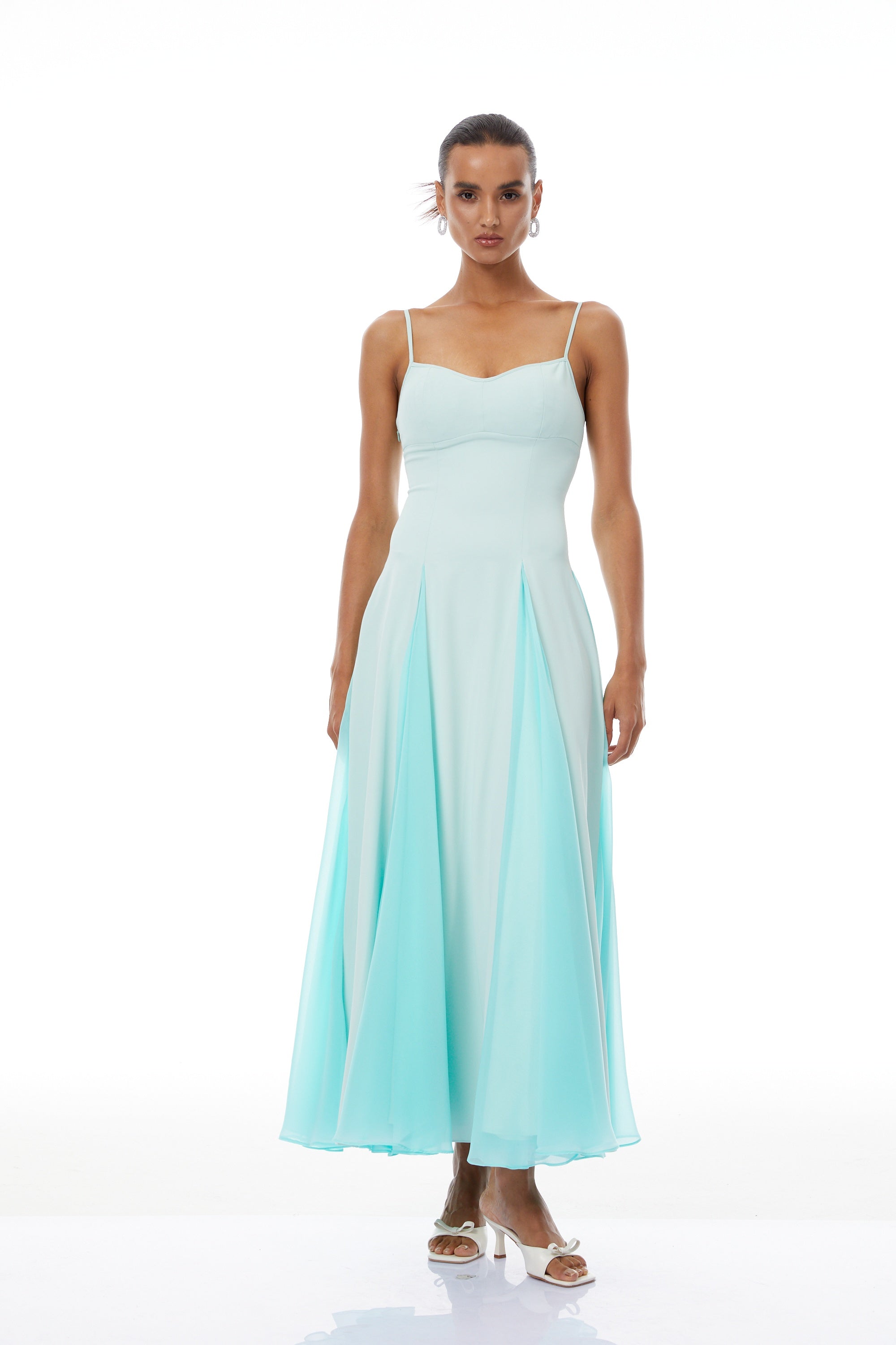 فستان ماكسي أزرق من أوسيان