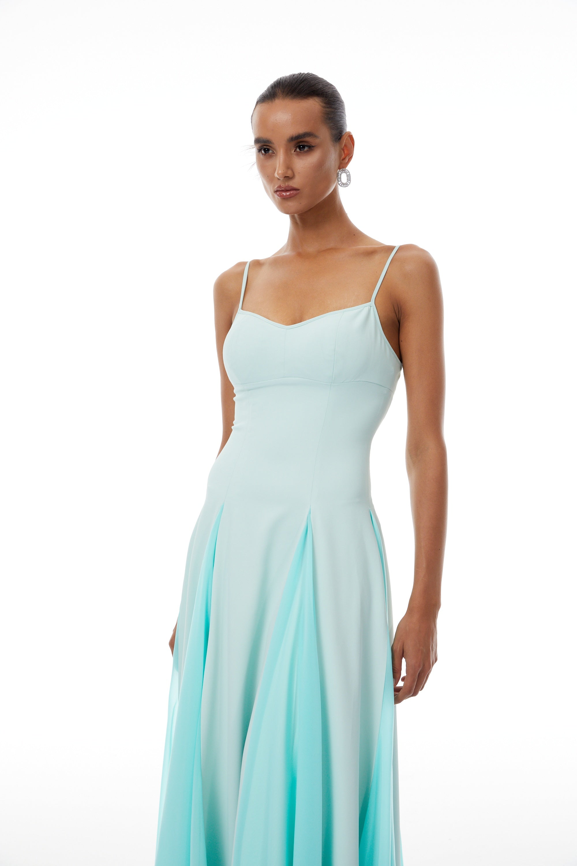 فستان ماكسي أزرق من أوسيان