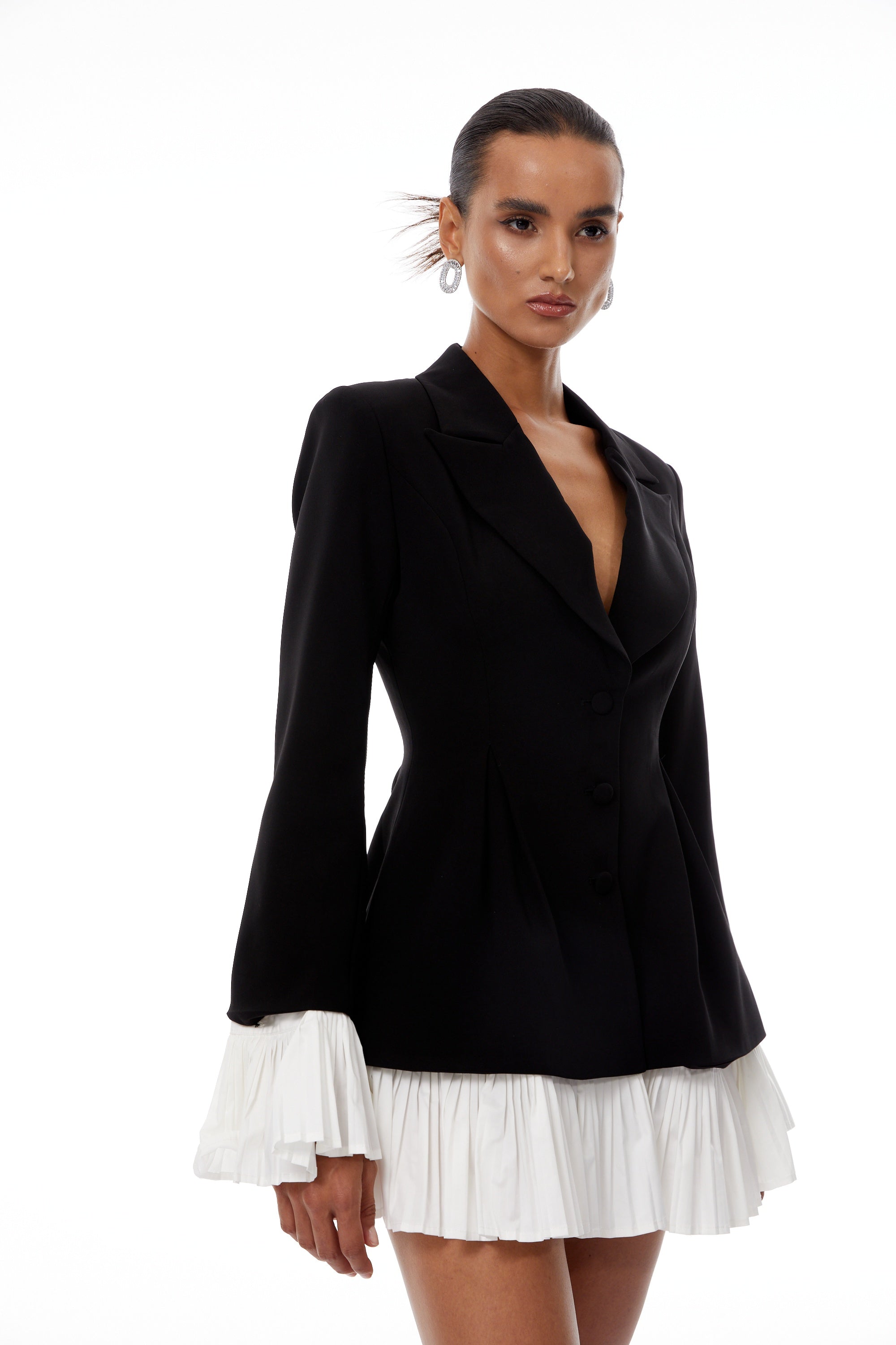 Rébecca Color Block Mini Blazer Dress