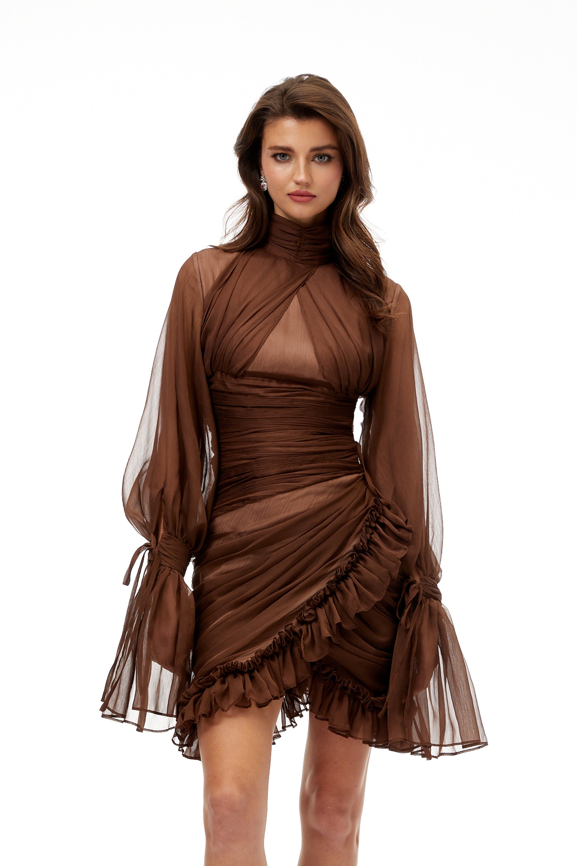 rosy brown dress TERRA GOWN main image 1