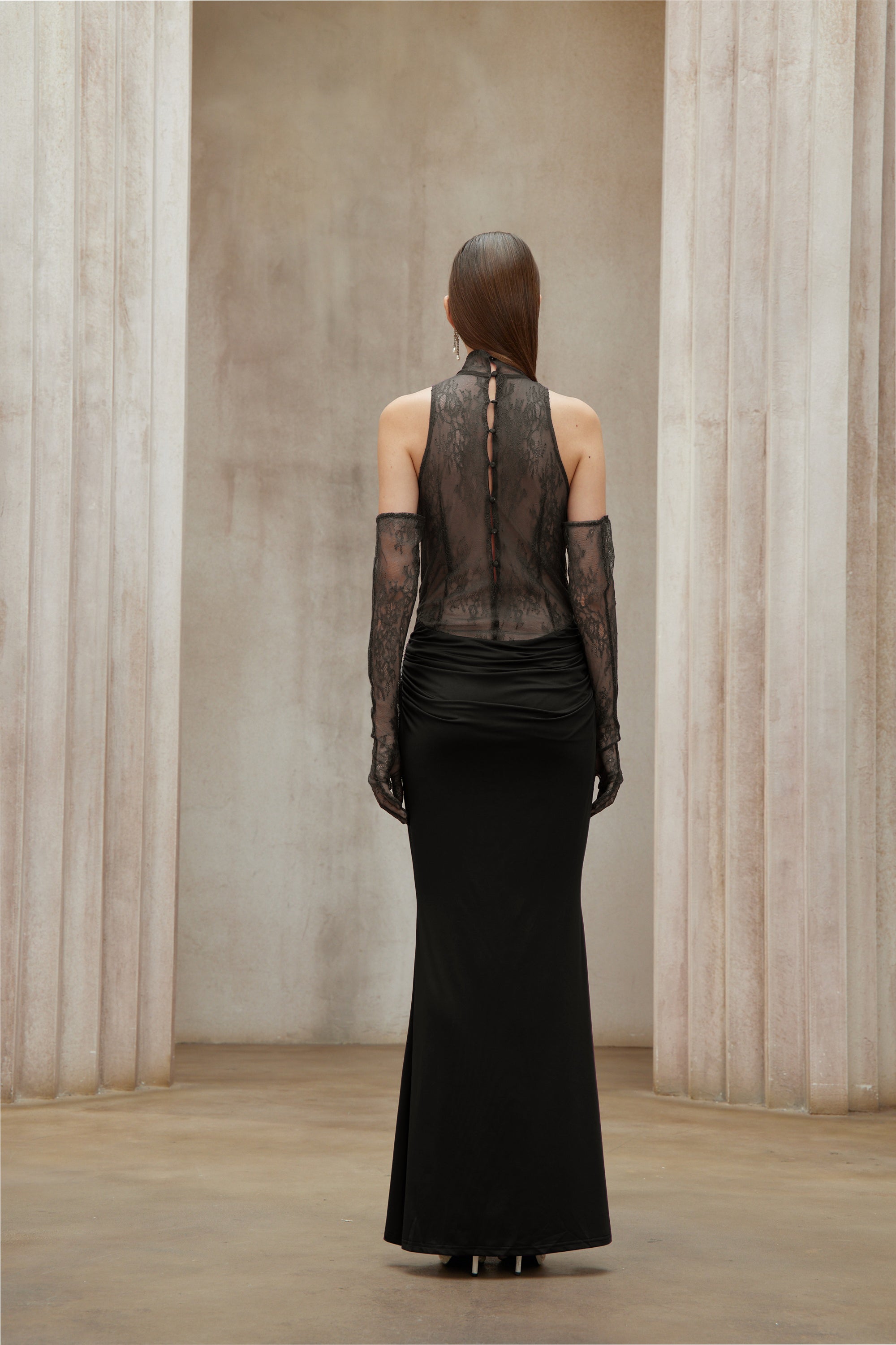 miss rosier オープンバックワンピース　ブラック Black Dresses